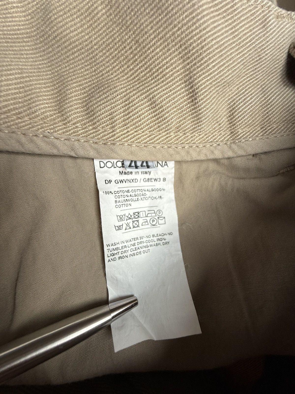 Dolce & Gabbana Dolce & Gabbana D&G destroyed ripped khaki baggy jeans pants Size US 30 / EU 46 - 22 Thumbnail
