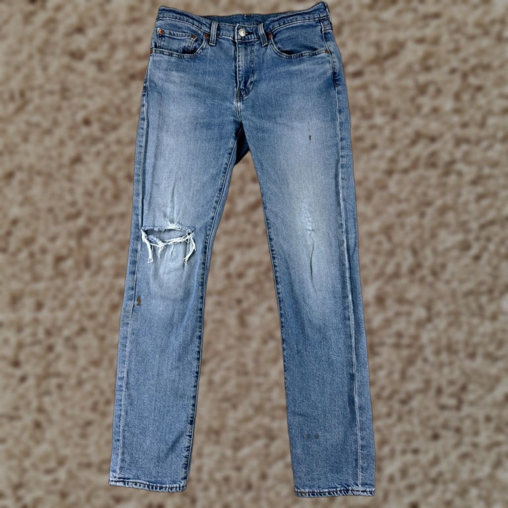 Levi's VINTAGE Levi's Jeans 511 28x31 Blue Denim Slim 5-Pocket Mens Regular Cotton Blend Premium Read Size US 31 - 1 Thumbnail