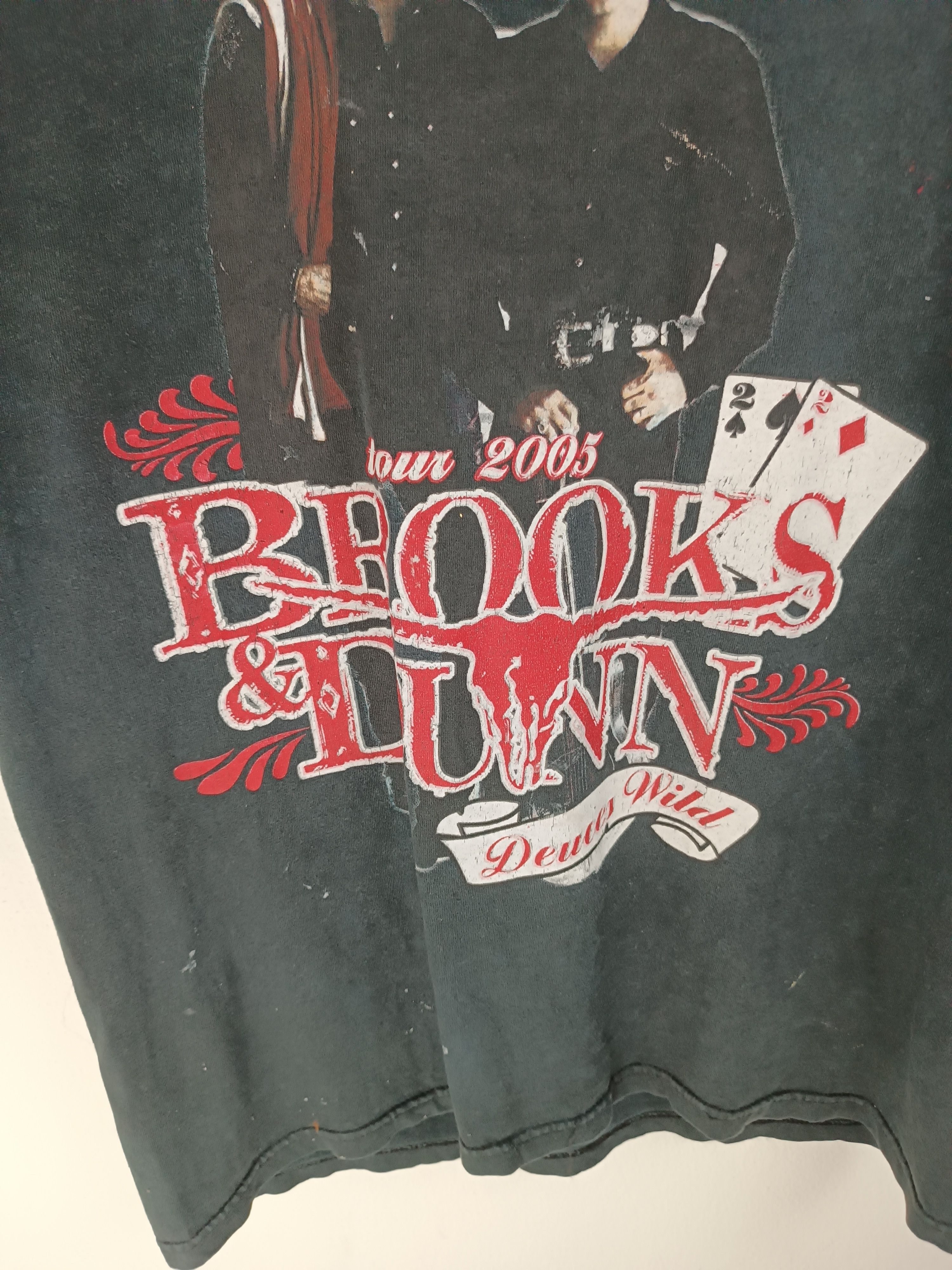 Band Tees VINTAGE 2005 BROOKS & DUNN DEUCES WILD TOUR cowboy country Size US L / EU 52-54 / 3 - 5 Thumbnail