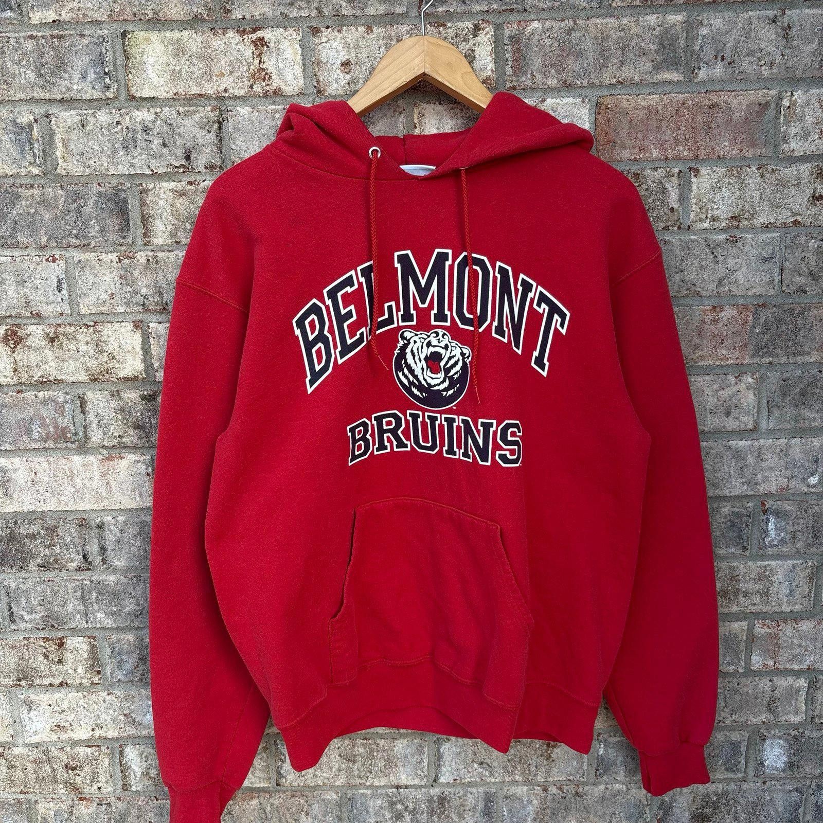 Champion Y2K Belmont University red hoodie Size US M / EU 48-50 / 2 - 1 Thumbnail
