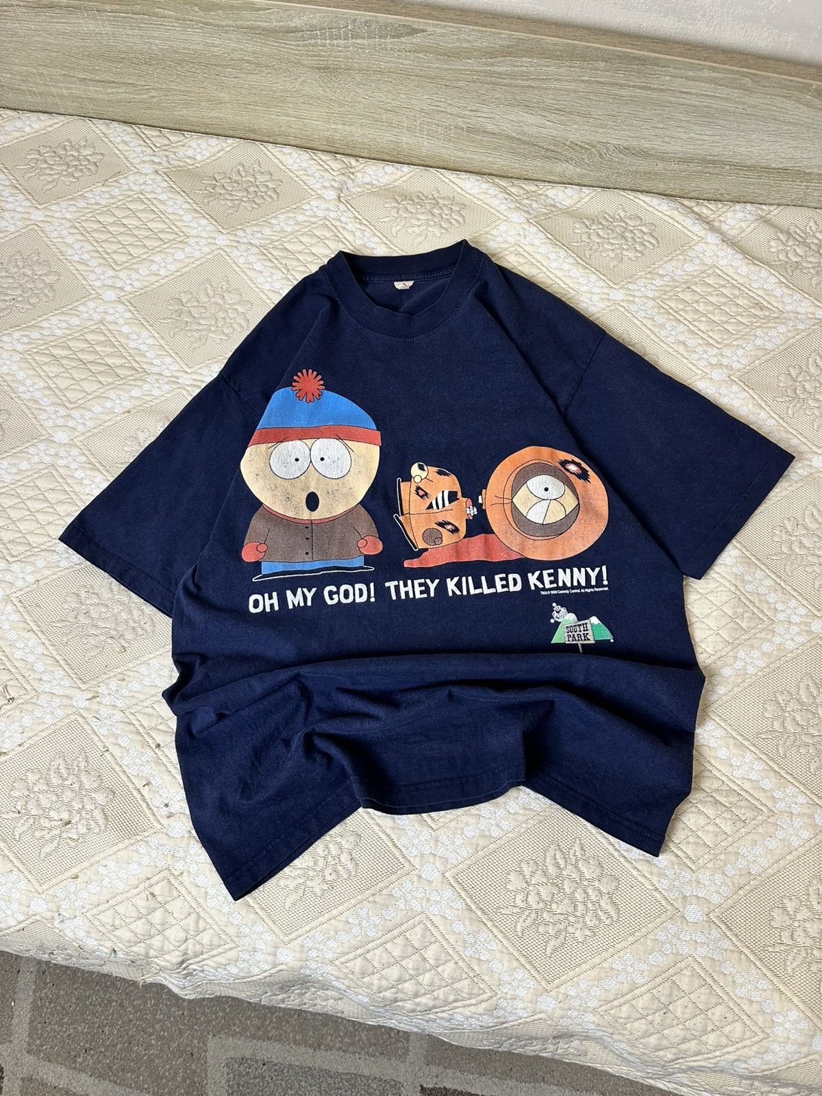Cartoon Network 🔥 90s Vintage South Park 1998 They Killed Kenny T-Shirt Blue Size US L / EU 52-54 / 3 - 1 Thumbnail