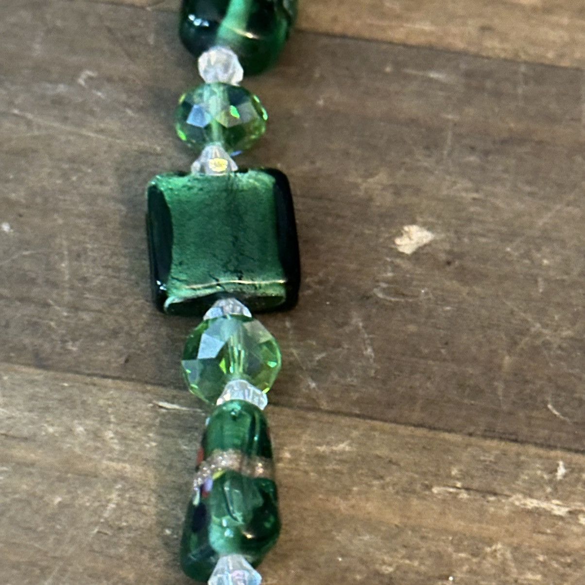 Other Green Murano glass bead necklace and ring set Size ONE SIZE - 7 Thumbnail