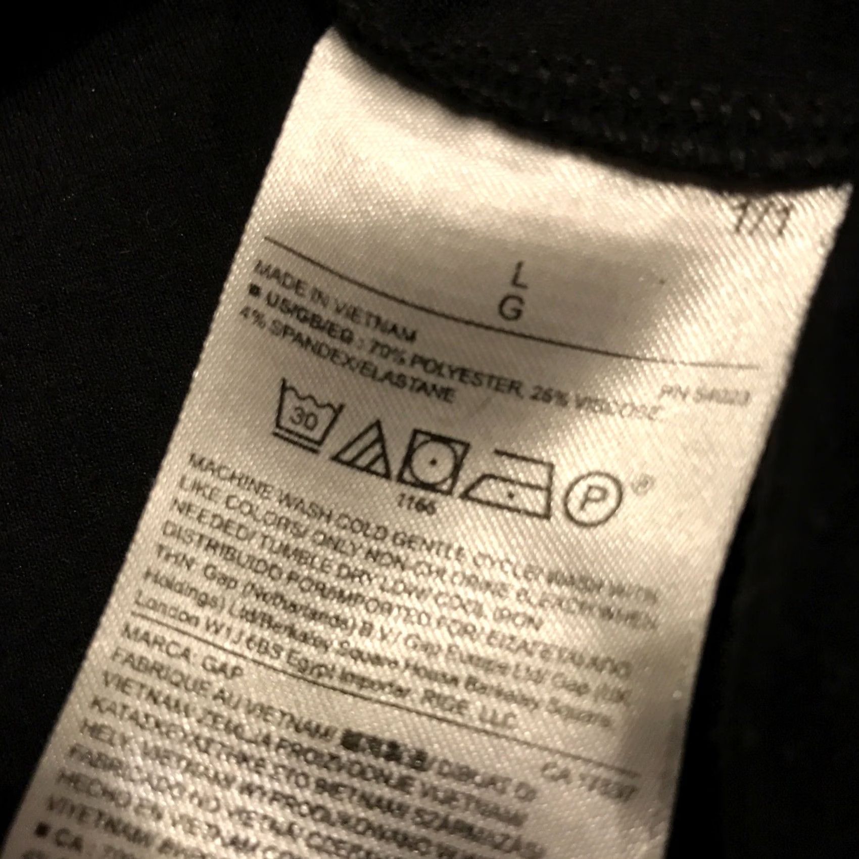 Gap Gap L Womens Black Polyester Blend Long Sleeve Sweater Dress A45 Size L / US 10 / IT 46 - 3 Thumbnail