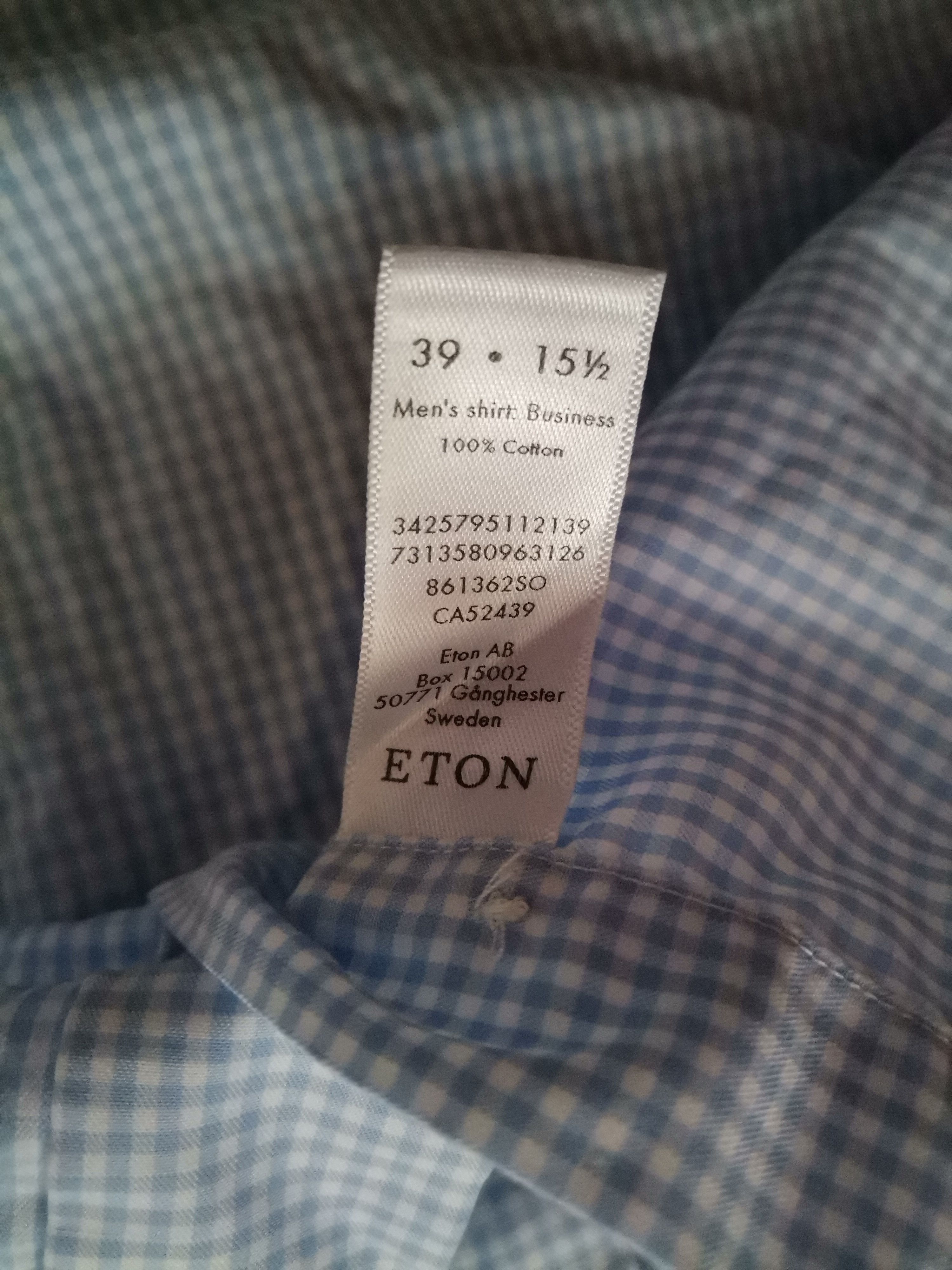 Eton Eton Checkered Shirt Size US M / EU 48-50 / 2 - 3 Thumbnail