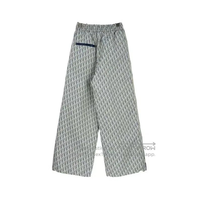 Dior Dior Blue and white full logo drawstring trousers Size 42" / US 20 - 2 Thumbnail