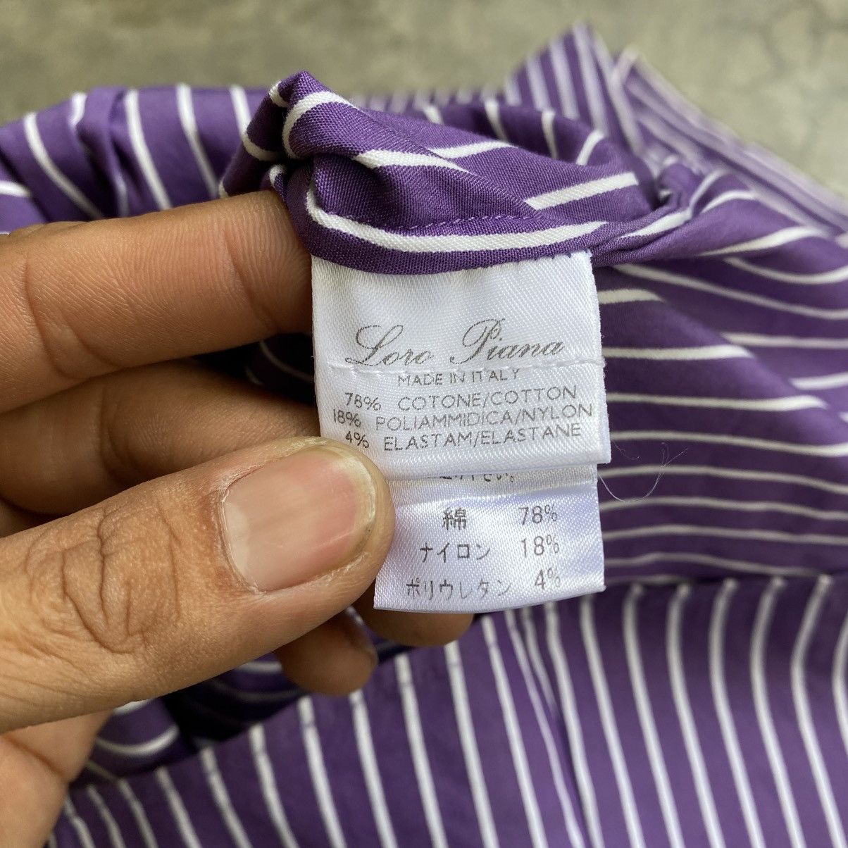 Loro Piana Loro Piana Stripe Purpel Button Ups Shirt Size S / US 4 / IT 40 - 9 Thumbnail