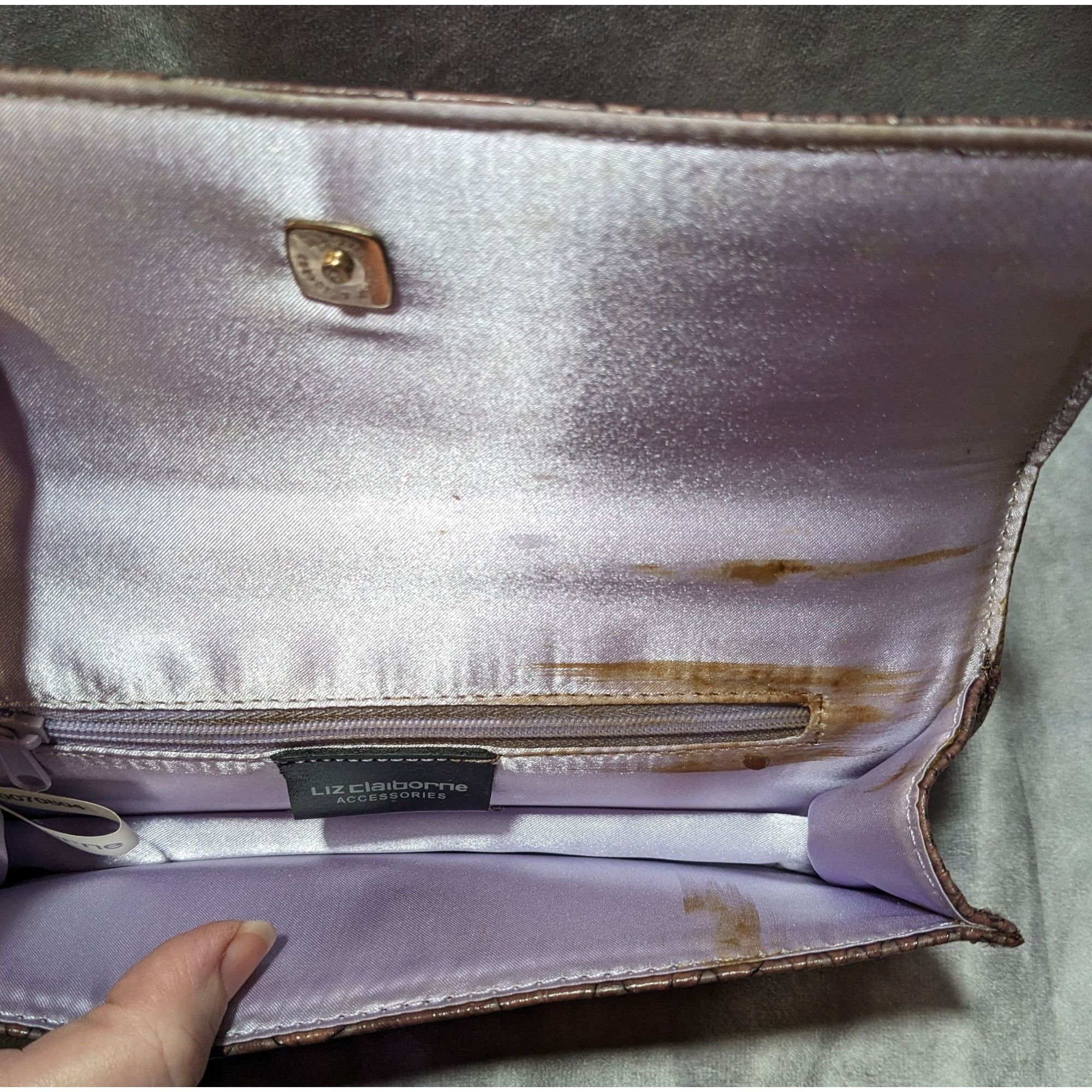 Other Vintage Faux Snake Purse With Charms by Liz Claiborne Size ONE SIZE - 12 Thumbnail