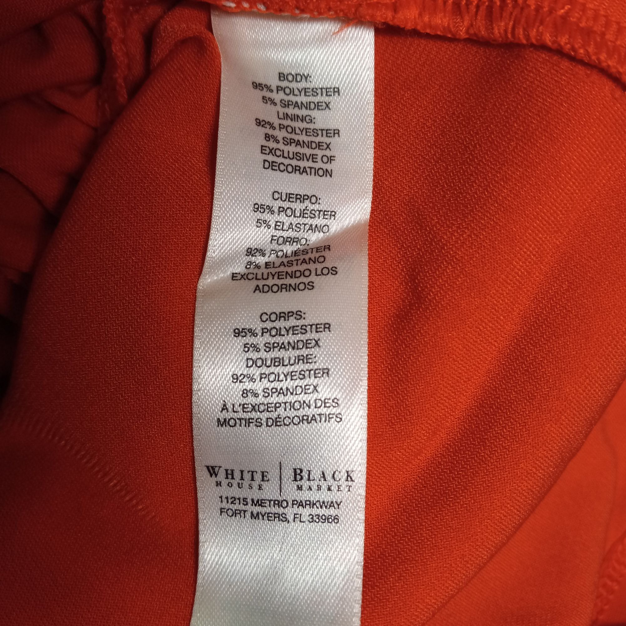 White House Black Market WHBM XS Halter Top Orange Sleeveless Keyhole Embellished Bea Size XS / US 0-2 / IT 36-38 - 9 Thumbnail