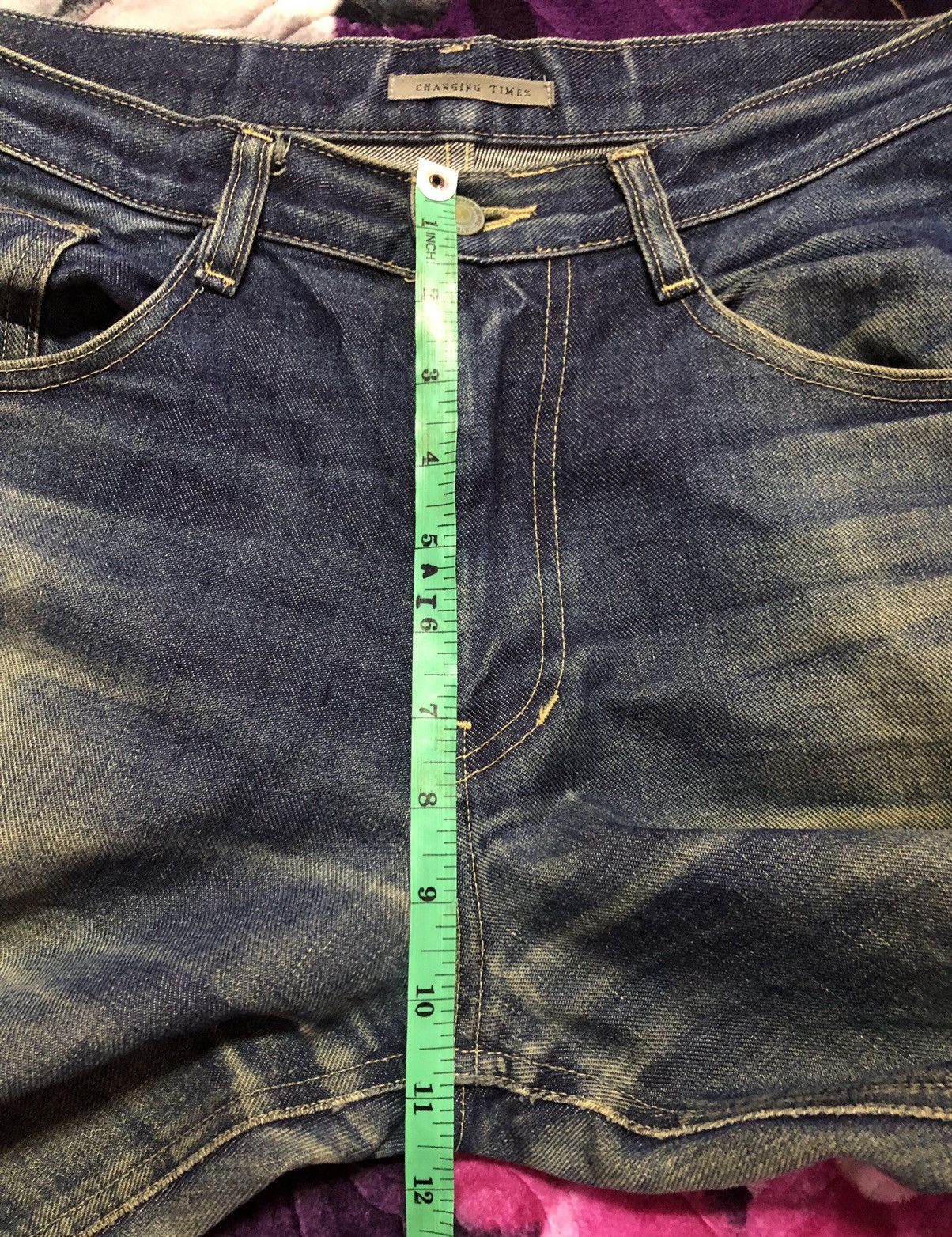 14th Addiction Changing times biker punk flare distressed denim Size US 31 - 9 Thumbnail