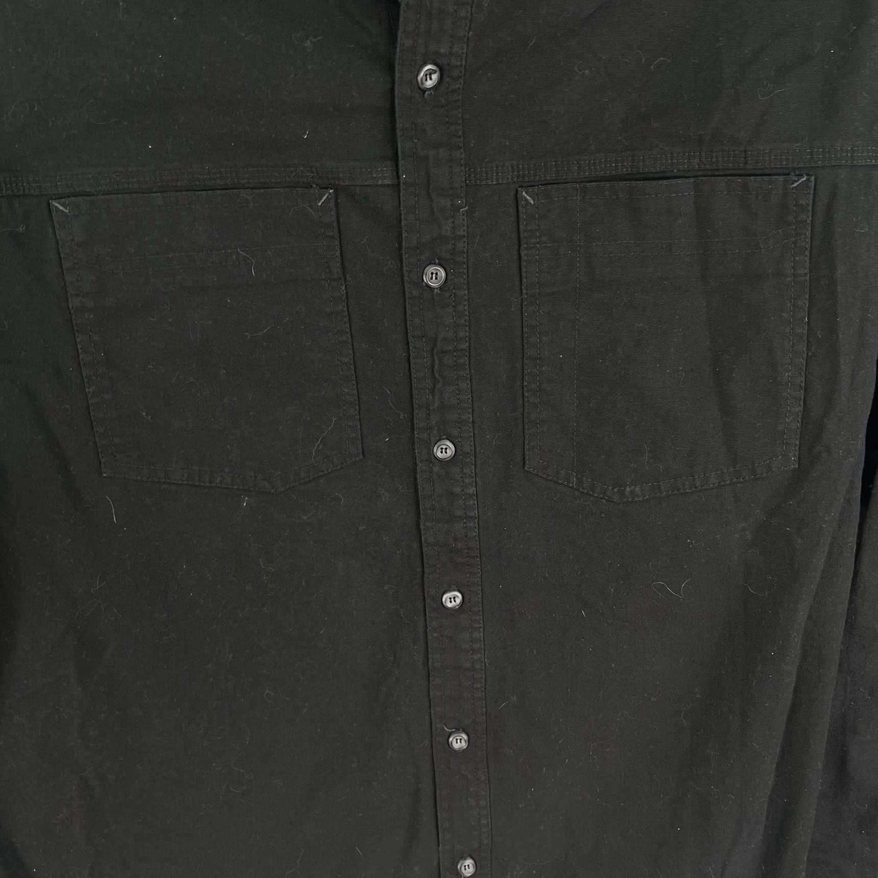 Vintage VINTAGE ELEMENTS Heavyweight Button-Up Shirt Men 2XL Long Sleeve Black Casual Outdoor Size US XXL / EU 58 / 5 - 3 Thumbnail