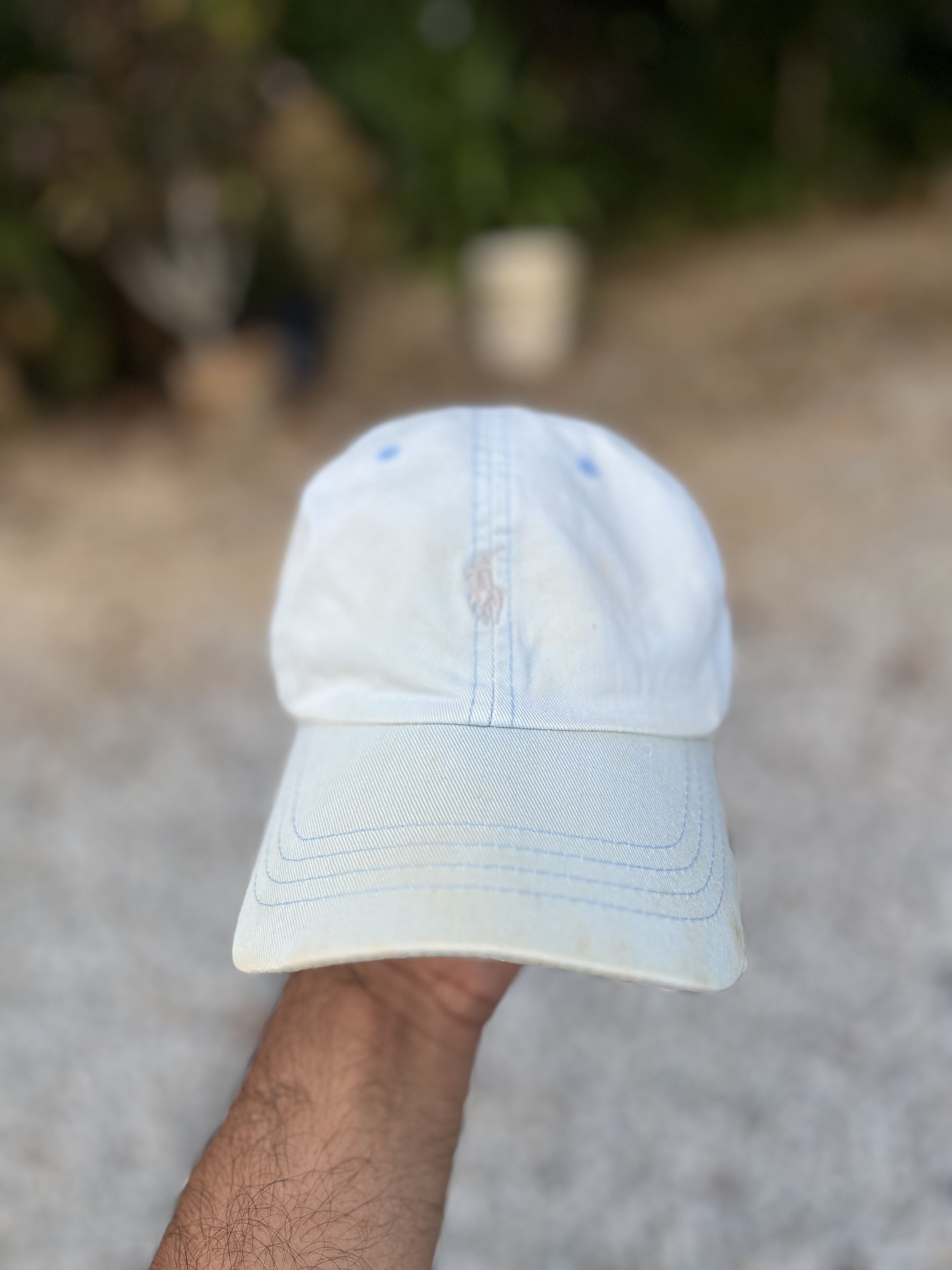 Polo Ralph Lauren × Vintage Vintage 90s Polo Ralph Lauren Sky Blue Designer style Size ONE SIZE - 2 Thumbnail
