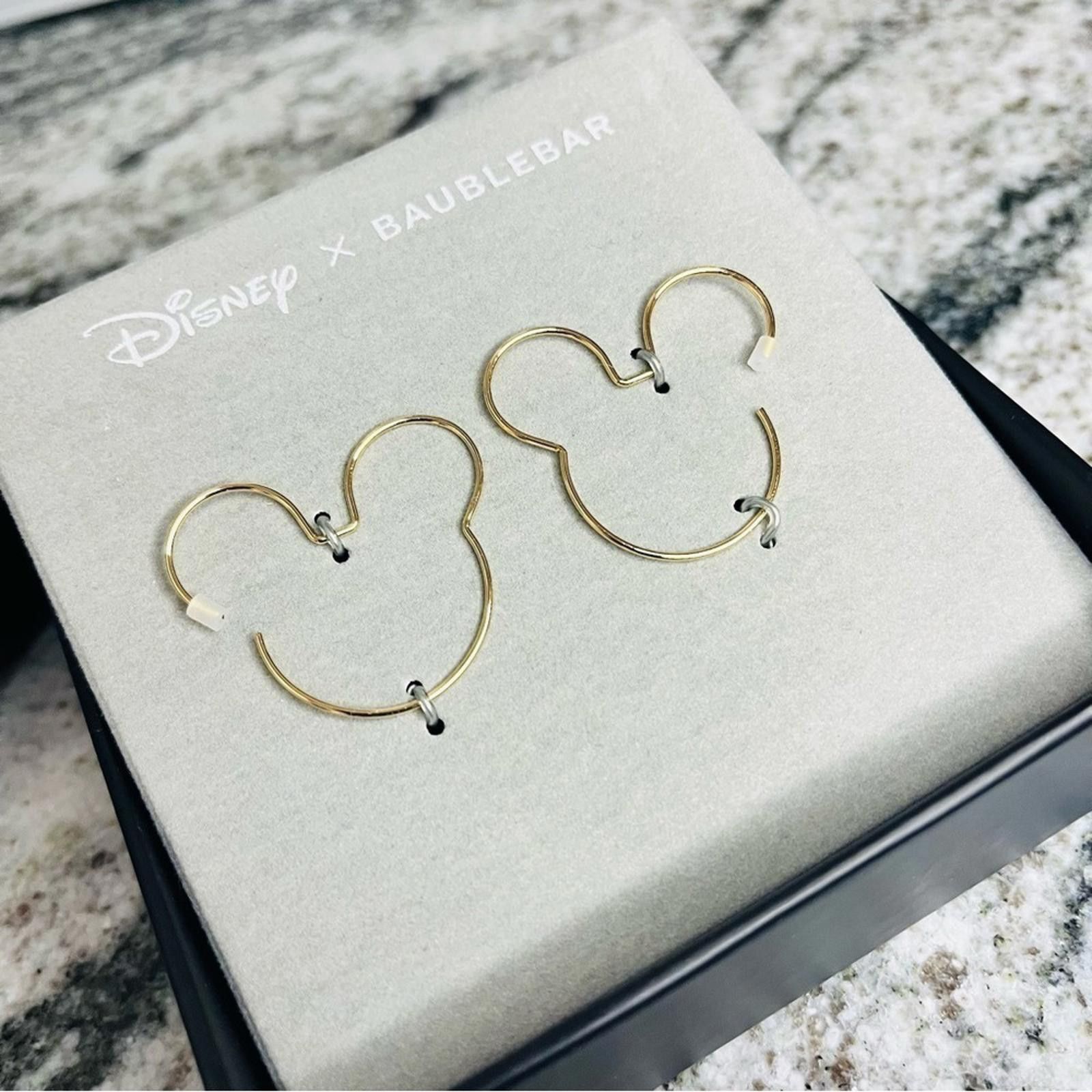 Designer Disney Mickey Mouse Hoop Earrings NWT Size ONE SIZE - 2 Thumbnail