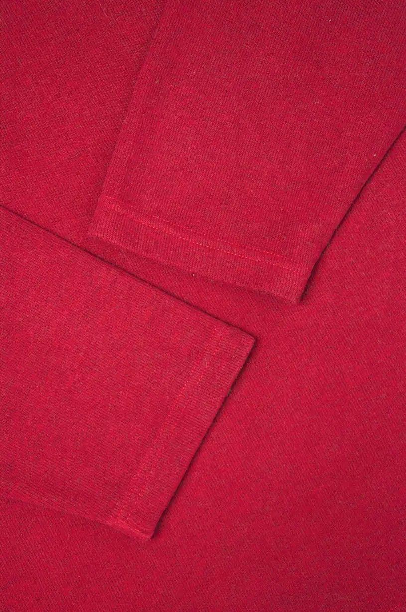 Yves Saint Laurent Yves Saint Laurent Red Fleece Half Button Pullover XL Size US XL / EU 56 / 4 - 6 Thumbnail