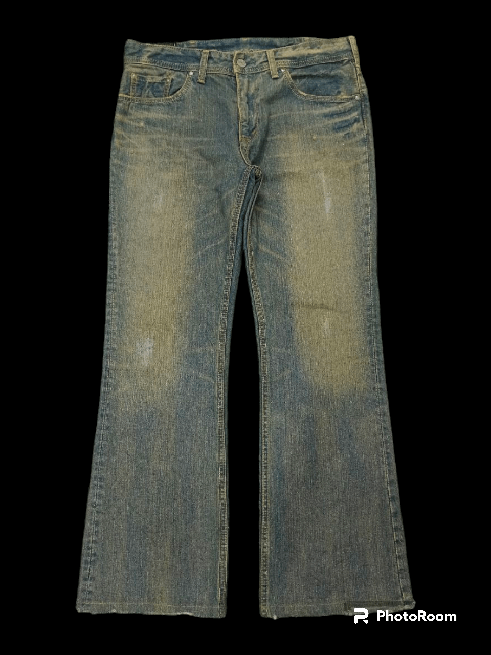 Japanese Brand FLARE RUSTY DENIM CRAFT PANTS Size US 32 / EU 48 - 1 Thumbnail