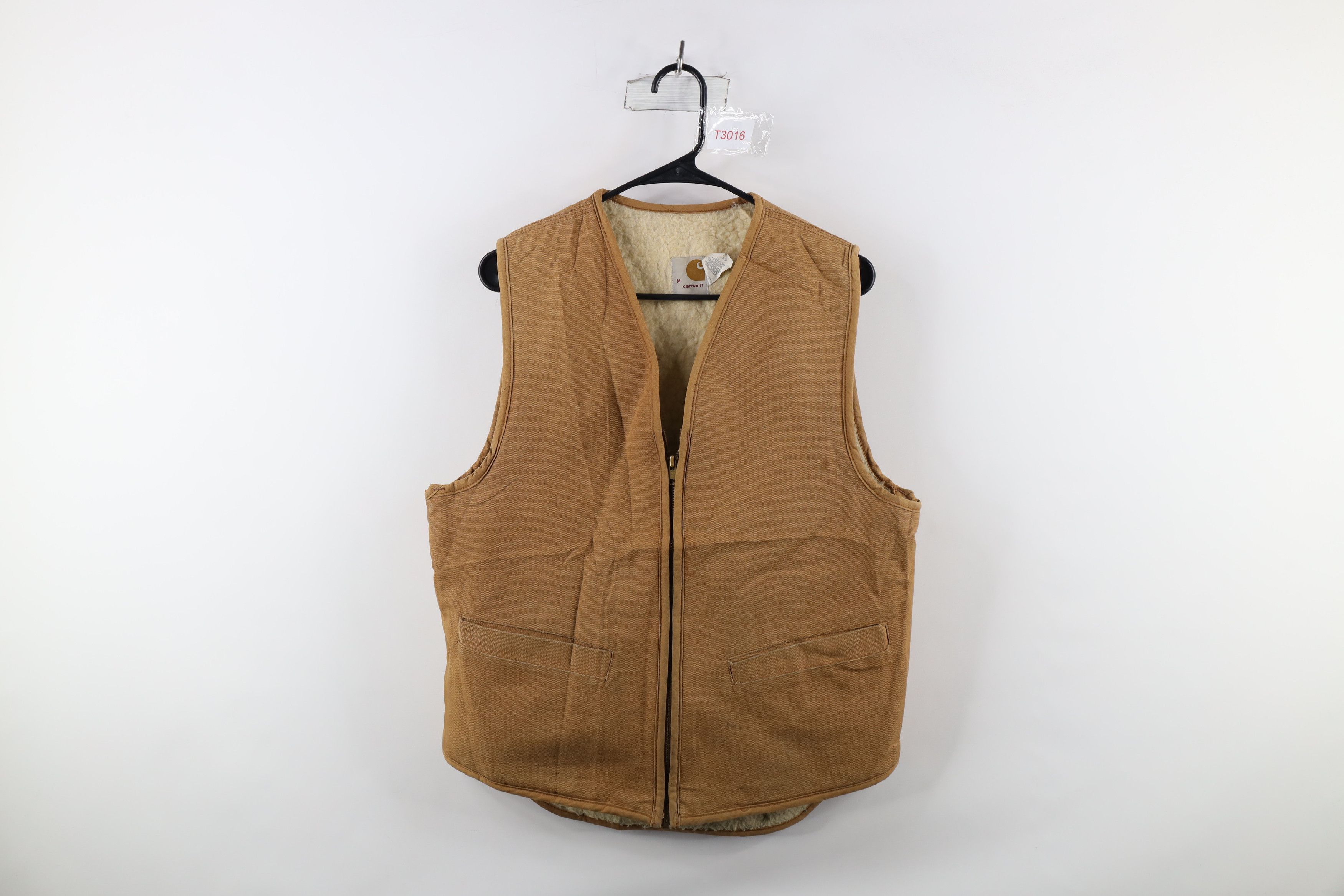 Carhartt × Vintage Vintage 80s Carhartt Fleece Lined Canvas Vest Jacket USA Size US M / EU 48-50 / 2 - 1 Thumbnail