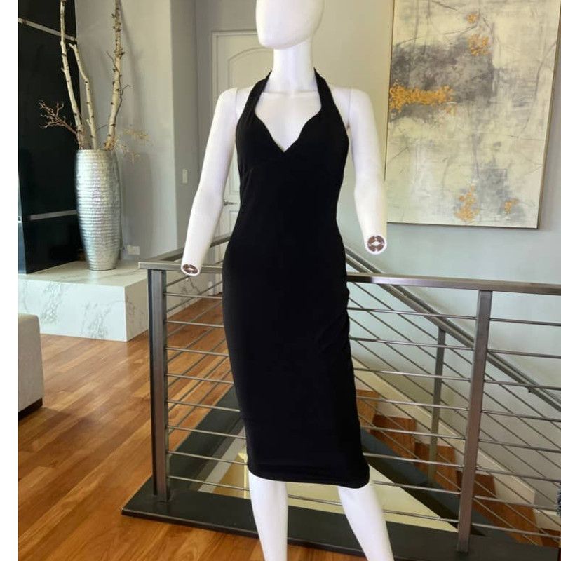 image of Cookies Nookie Medea Midi Dress In Black, Women's (Size Medium)