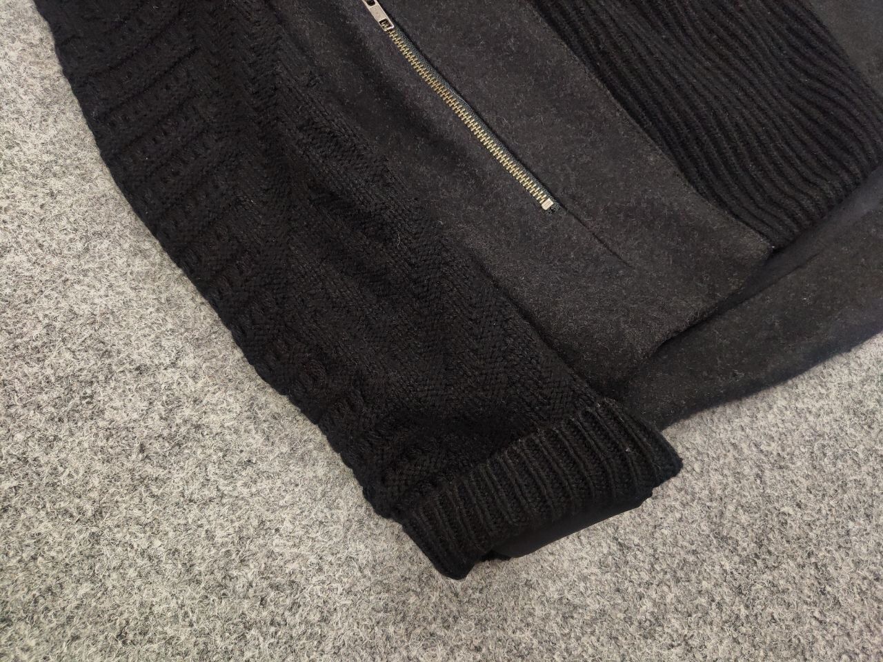 Helmut Lang Helmut Lang Asymmetric combined knit fabric Womens jacket Size S / US 4 / IT 40 - 7 Thumbnail