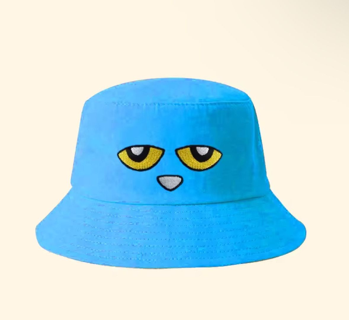 Japanese Brand × Vintage Cute Anime Pete Cat Fisherman Blue Panama Hat Size ONE SIZE - 1 Thumbnail