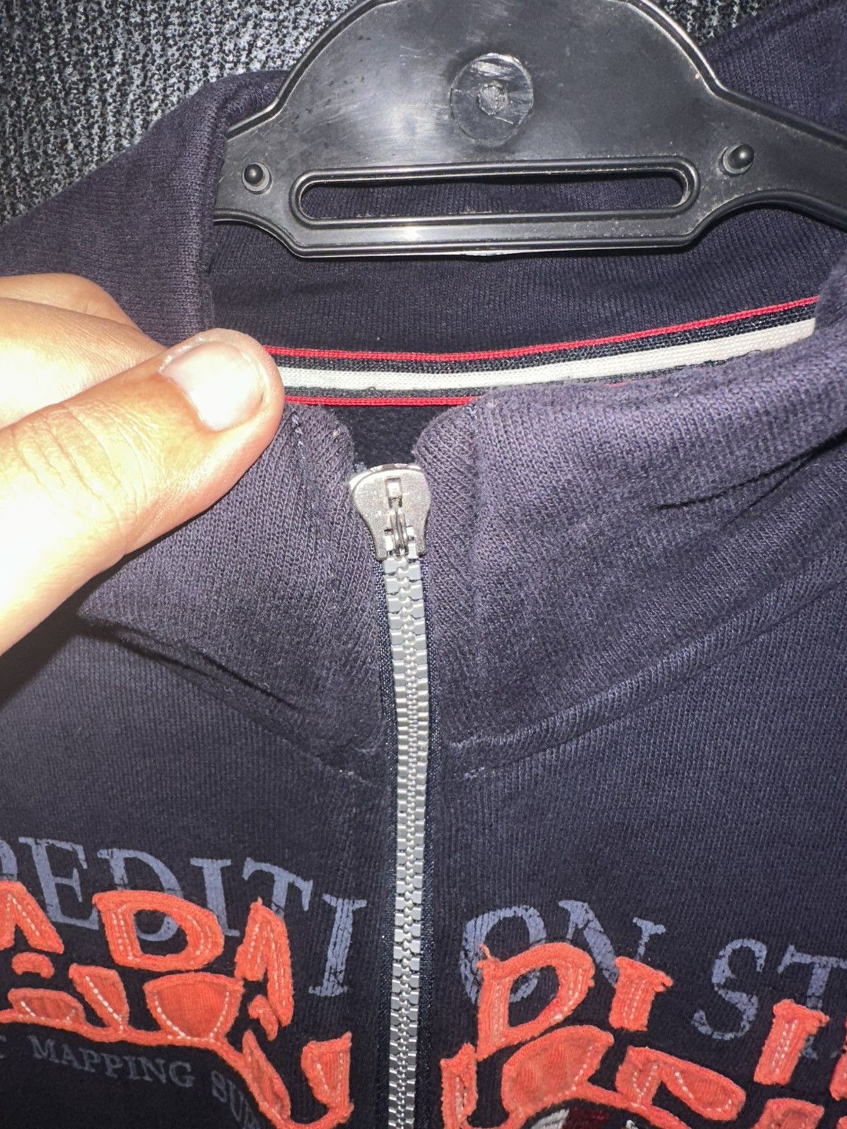 Napapijri Vintage Napapijri Spell Out Embroidered Full Zip Jumper Size US S / EU 44-46 / 1 - 3 Thumbnail