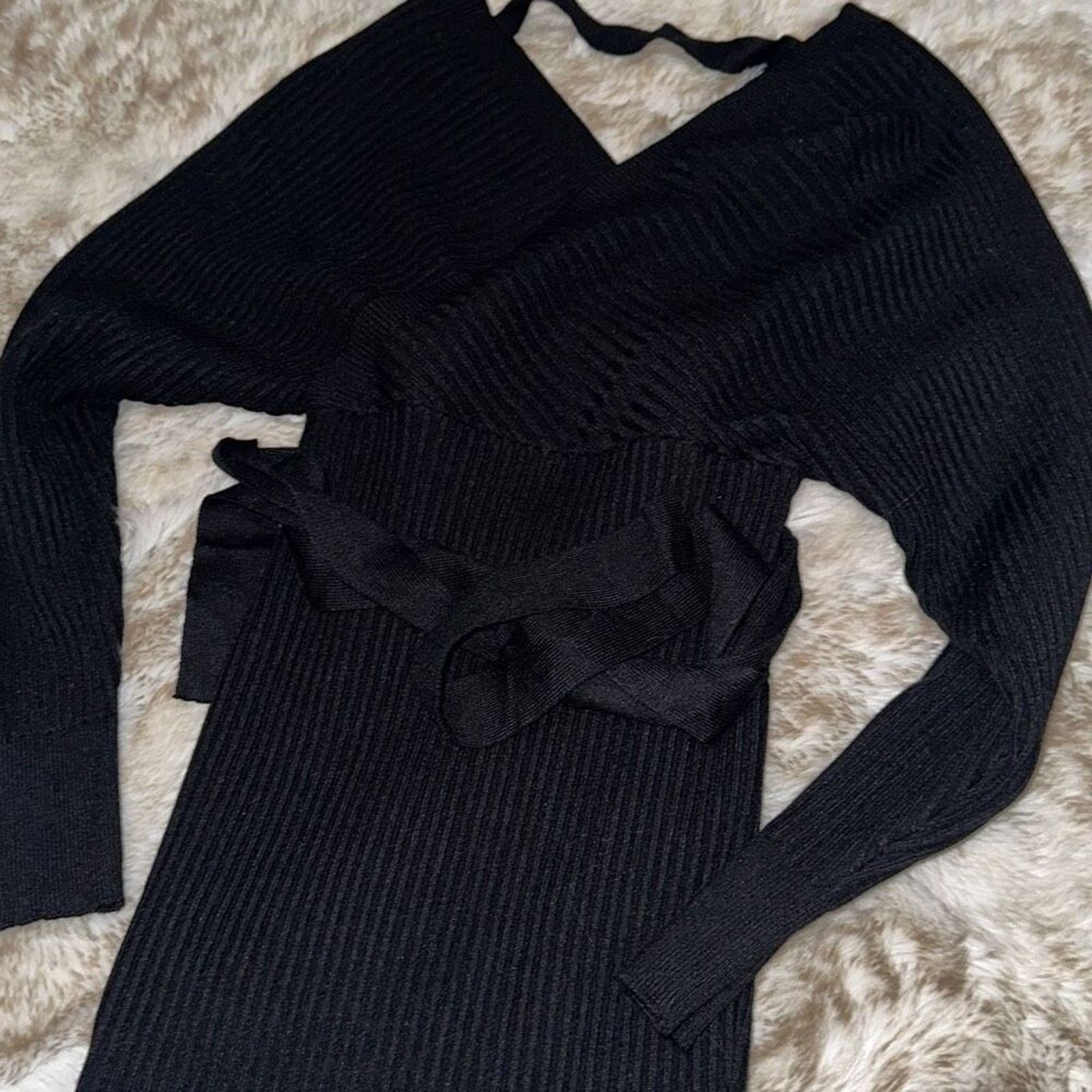 Other The Vintage Shop Knit Long Sleeve Mini Dress | Sz S Size S / US 4 / IT 40 - 3 Thumbnail