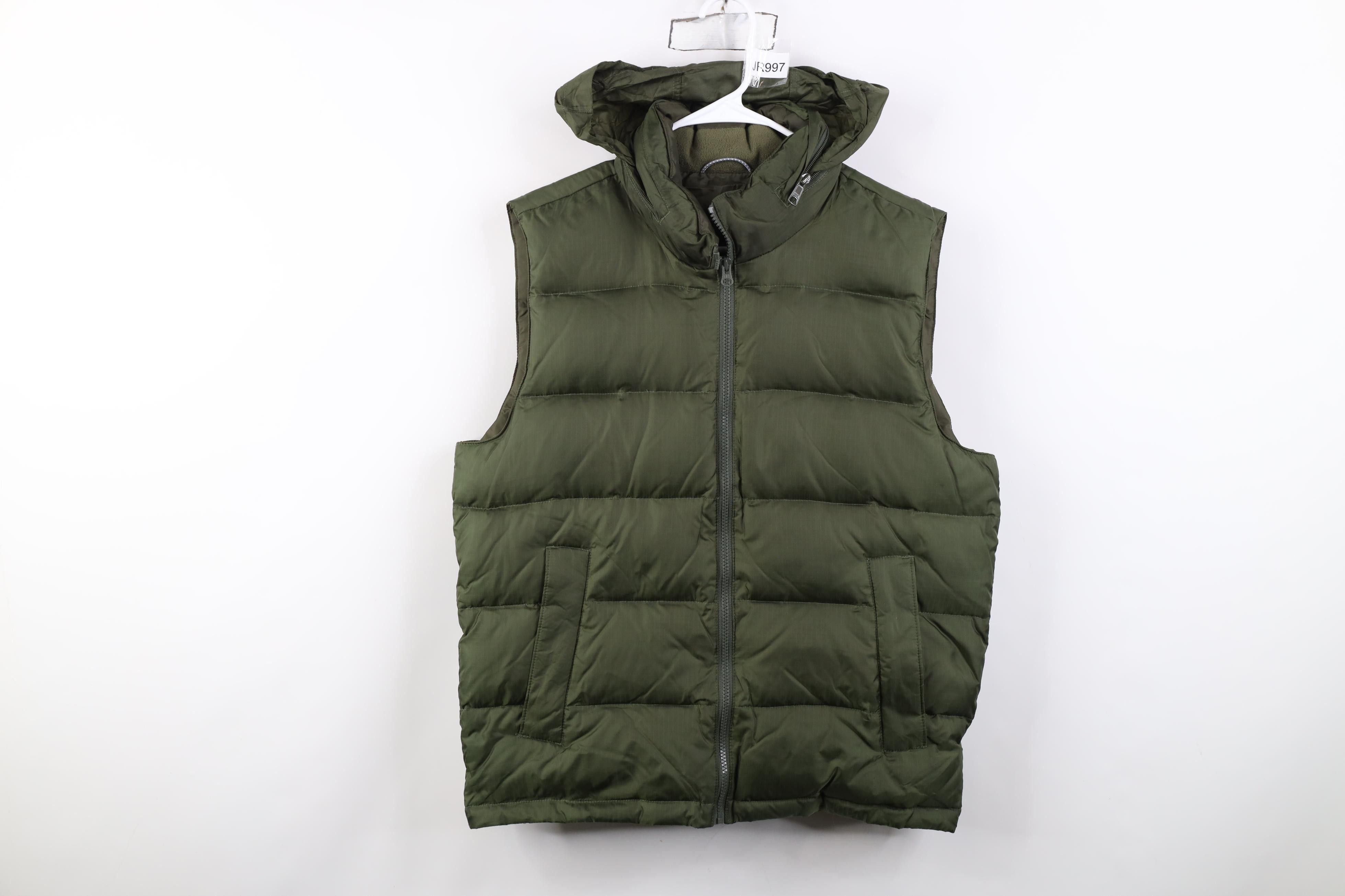 Gap Vintage Y2K Gap Insulated Hooded Puffer Vest Jacket Green Size US S / EU 44-46 / 1 - 1 Thumbnail