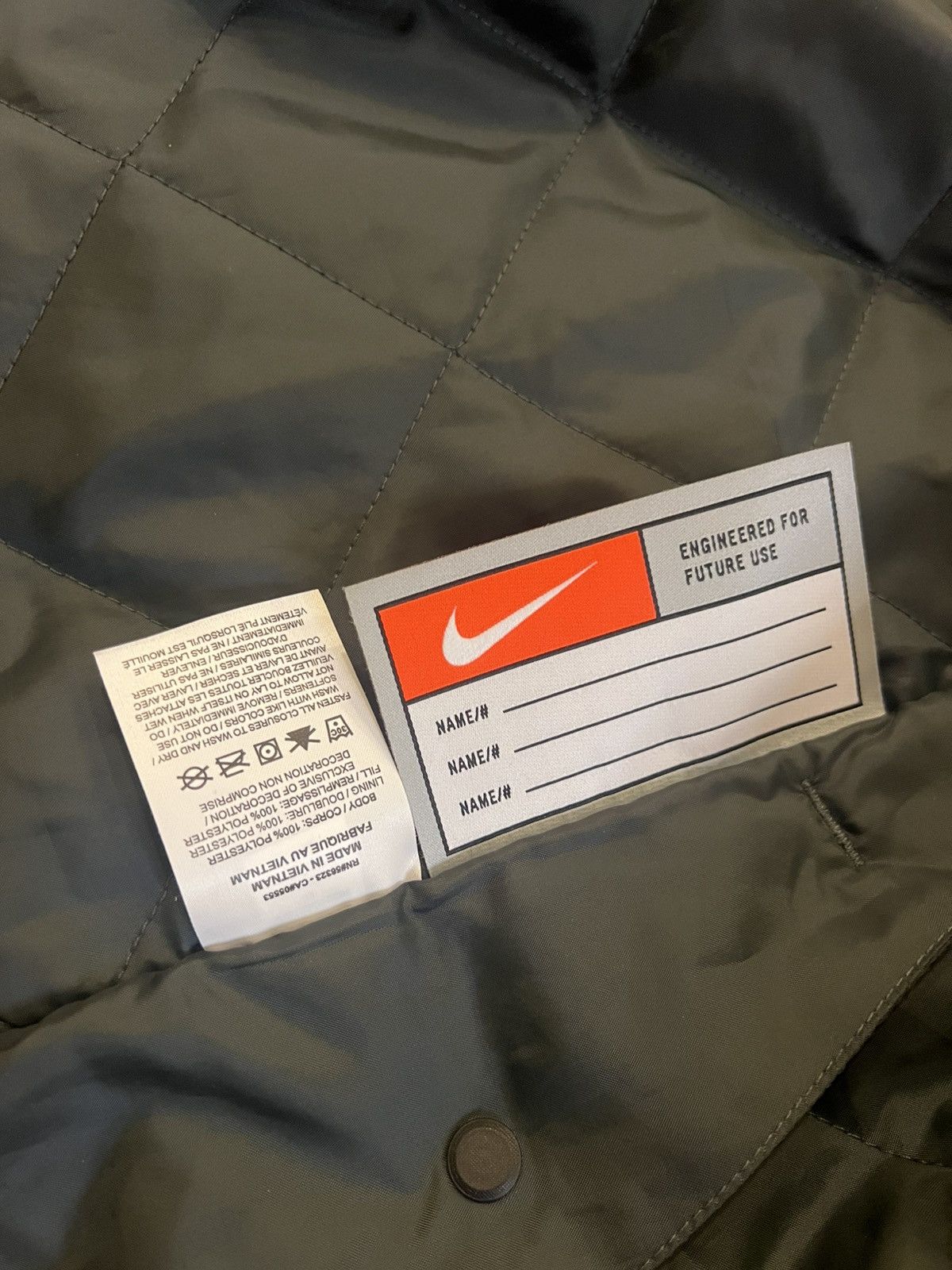 Nike × Vintage NIKE Sportswear Quilted Therma-Fit Jacket Size M / US 6-8 / IT 42-44 - 7 Thumbnail