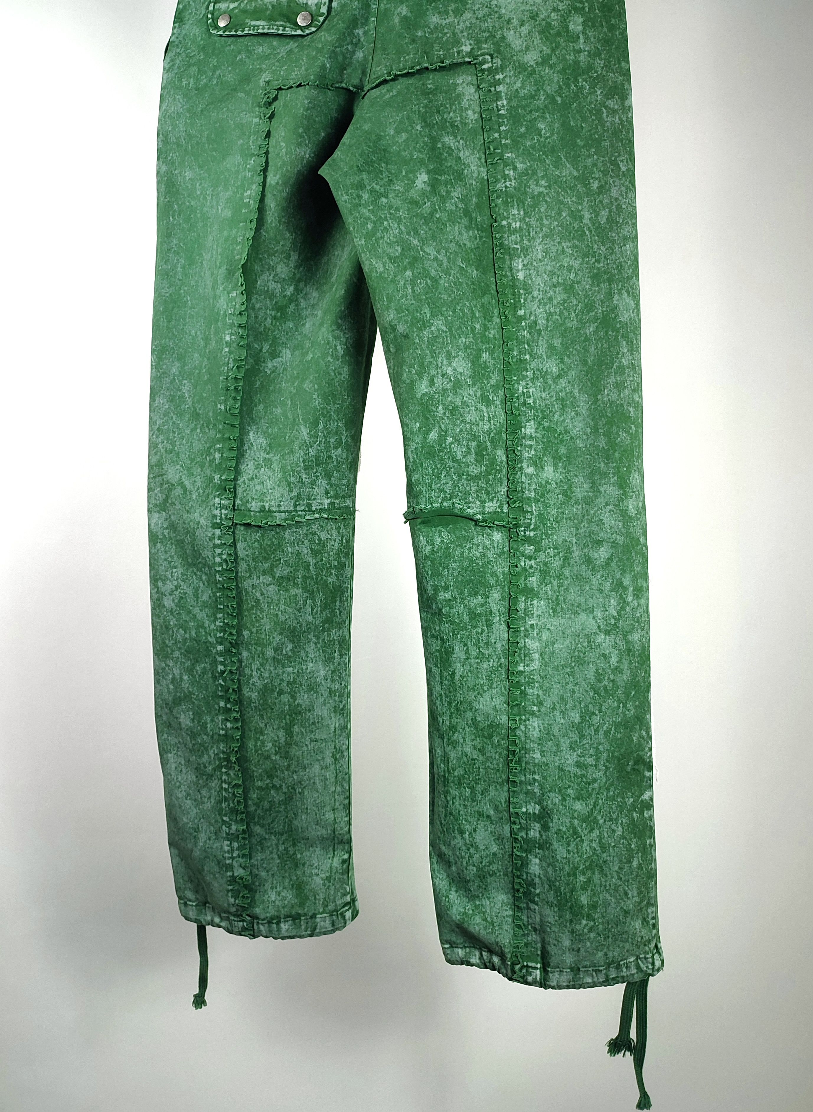 If Six Was Nine Atelier d’Roupa Patchwork Corduroy Garment Dyed Cargo Pants Size US 33 - 15 Thumbnail