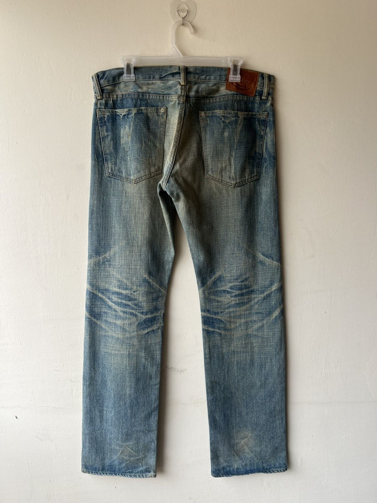 Eternal ETERNAL Japan Buttonfly Distressed Aging Mud Denim Jeans Size US 34 / EU 50 - 3 Thumbnail