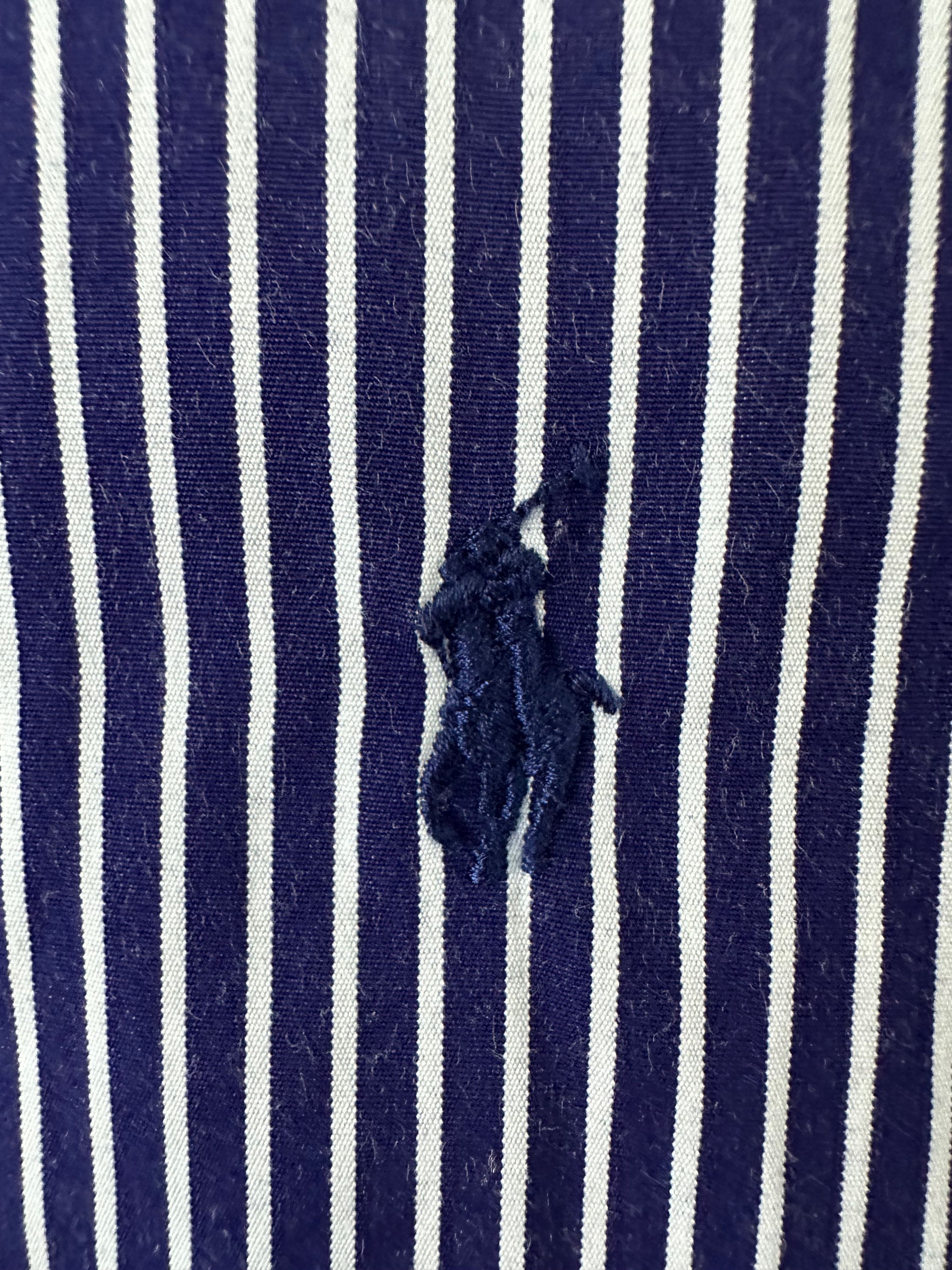 Polo Ralph Lauren POLO Ralph Lauren dress shirt striped blue Size US XL / EU 56 / 4 - 3 Thumbnail