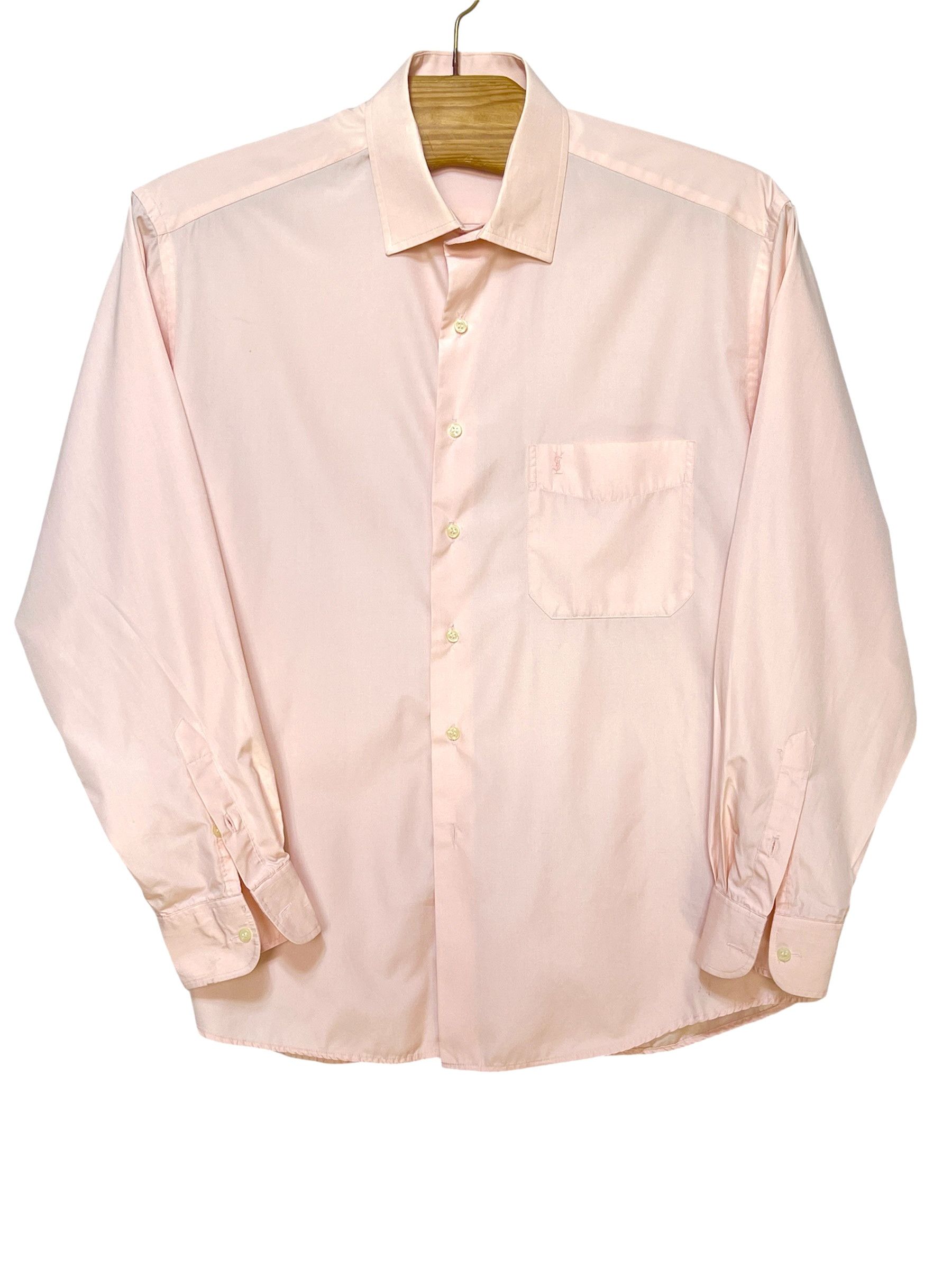 Yves Saint Laurent 🔥 salmon pink YSL Yves Saint Laurent shirt size xl Size US XL / EU 56 / 4 - 1 Thumbnail