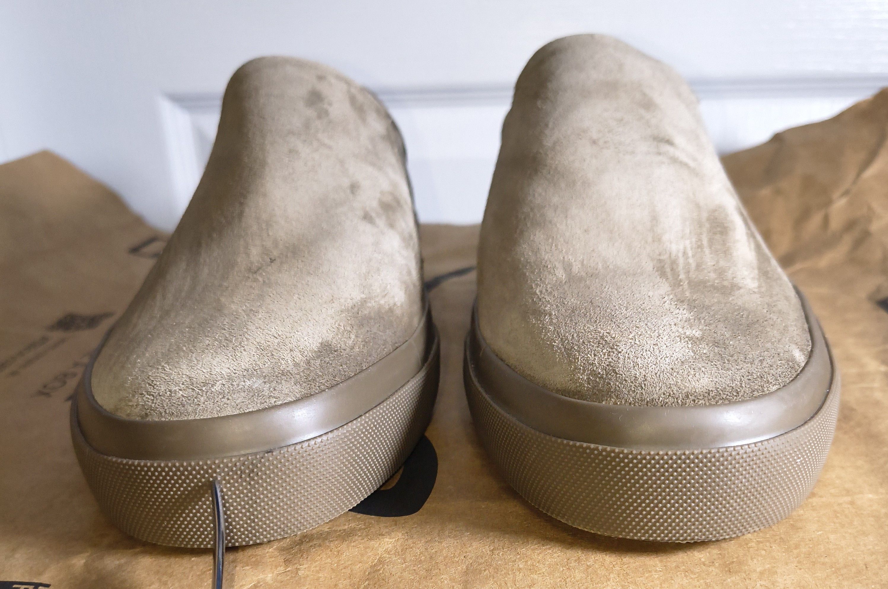Vince Vince Fletcher Suede Slip-On Shoes Mens Sz 9US Brown Casual Size US 9 / EU 42 - 6 Thumbnail