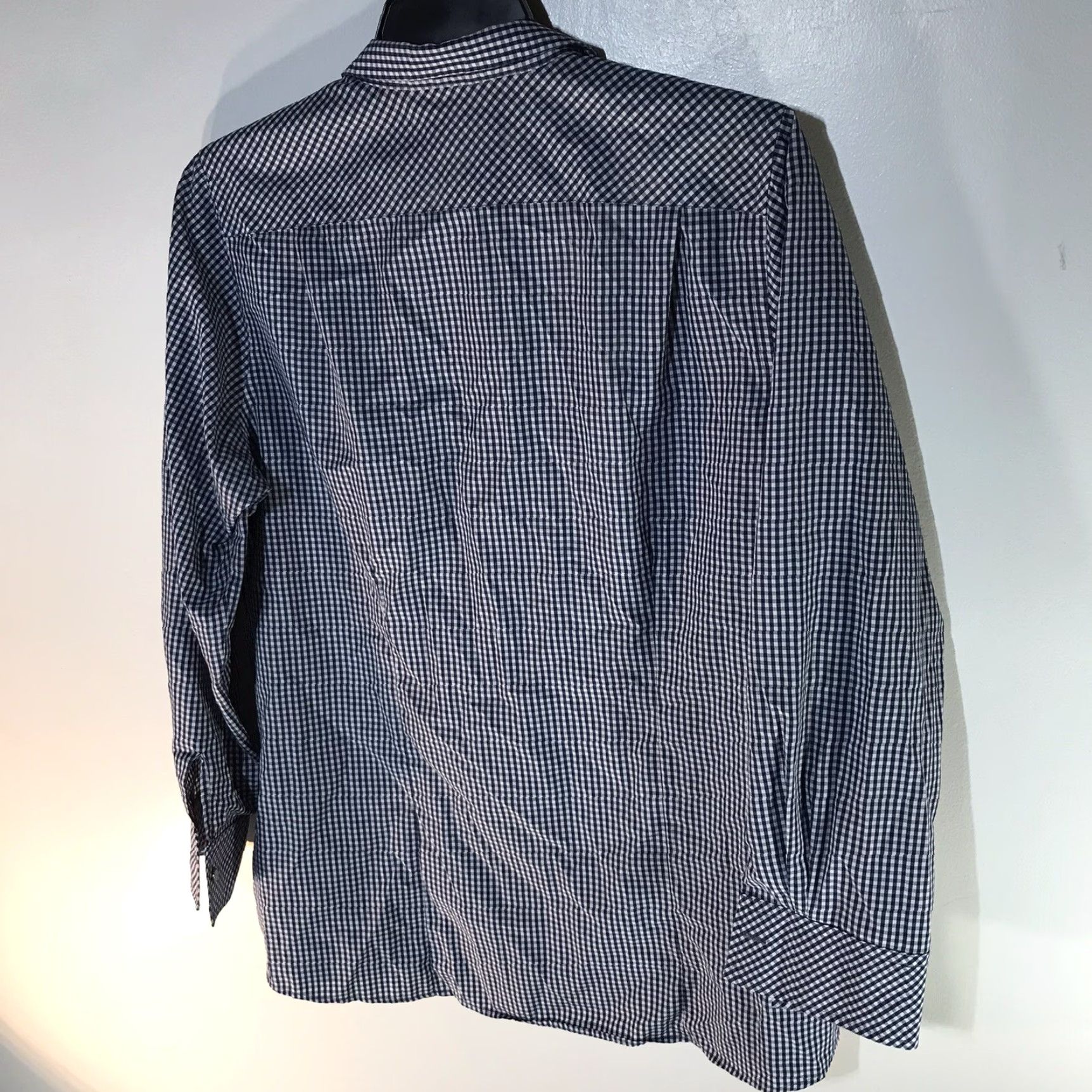 Vintage Oobe Button-Up Shirt Mens XL Blue/White Check Casual Travel Workwear Vietnam Size US XL / EU 56 / 4 - 4 Thumbnail
