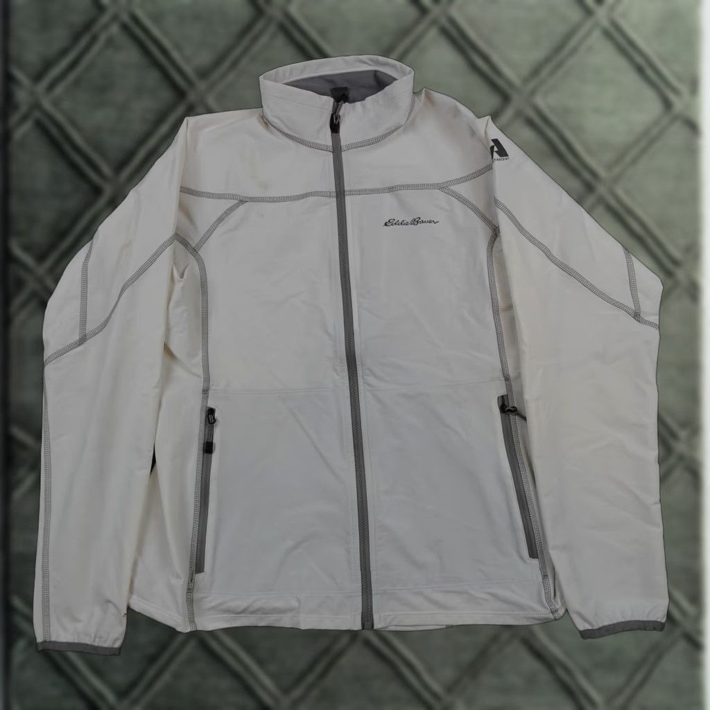 Eddie Bauer Eddie Bauer First Ascent Jacket Womens Medium White Softshell Full Zip Hiking Size M / US 6-8 / IT 42-44 - 1 Thumbnail