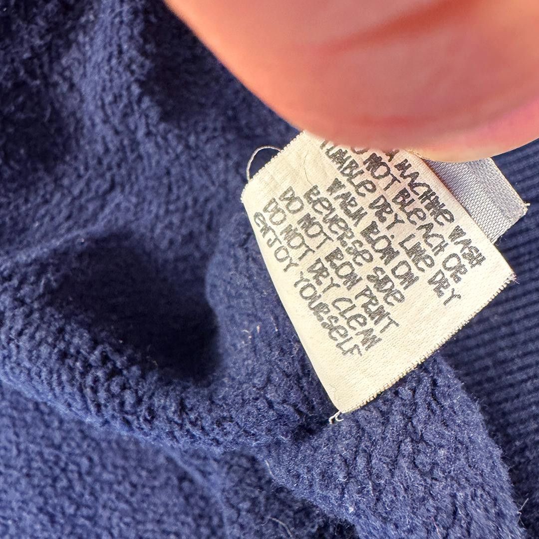 Stussy Stussy Velvet Logo Grey Hoodie (L) Size US L / EU 52-54 / 3 - 7 Thumbnail