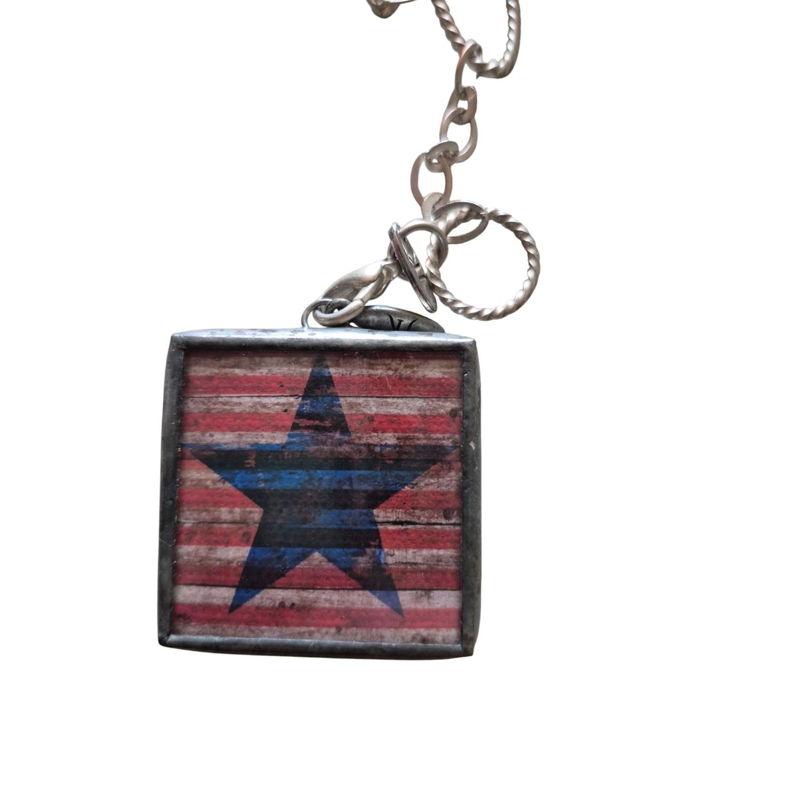 Other Jewel Kade Star Spangled Banner Pendant Charm with Link Chai Size ONE SIZE - 3 Thumbnail