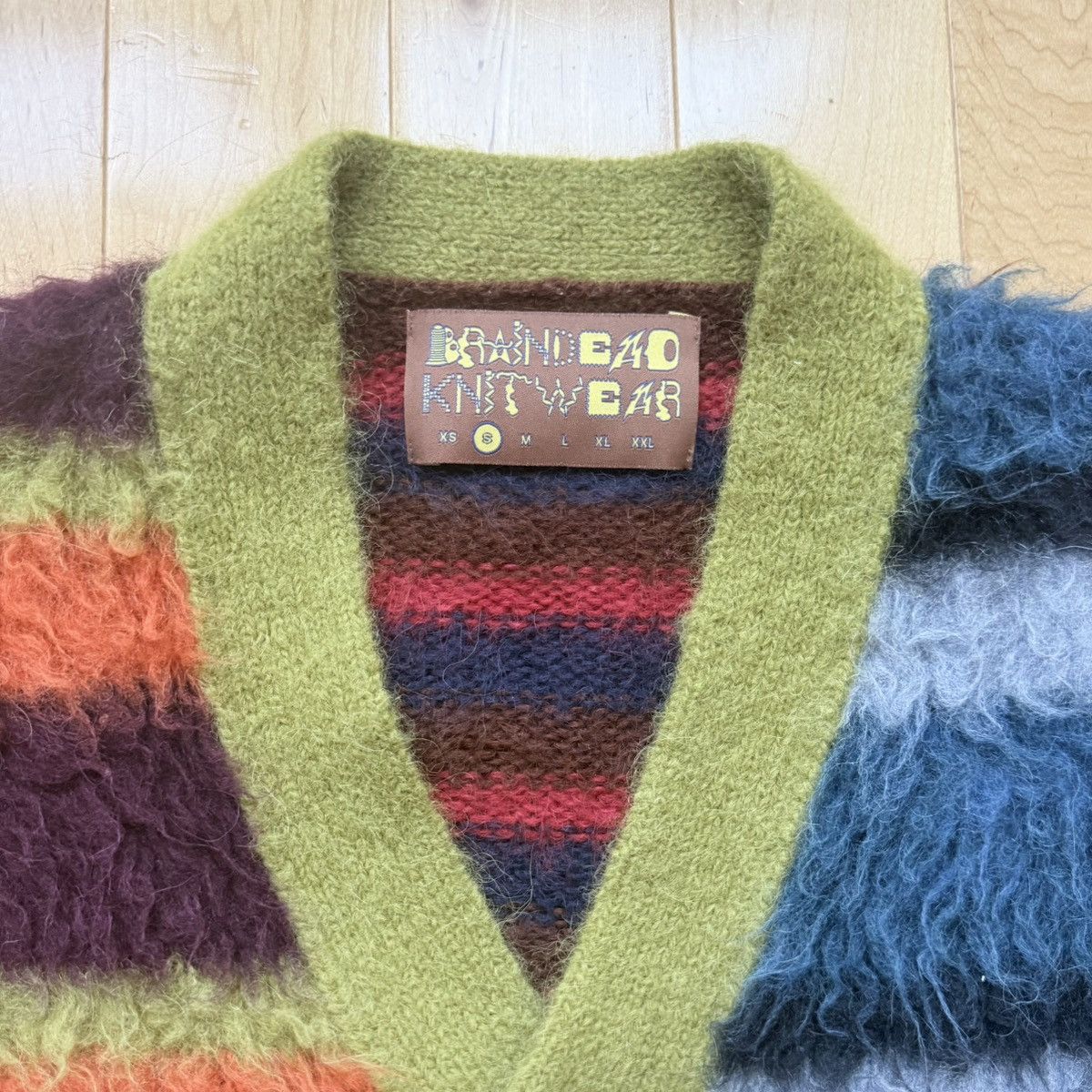 Brain Dead Brain Dead Knitwear Striped Alpaca Cardigan – Size S Size US S / EU 44-46 / 1 - 2 Thumbnail