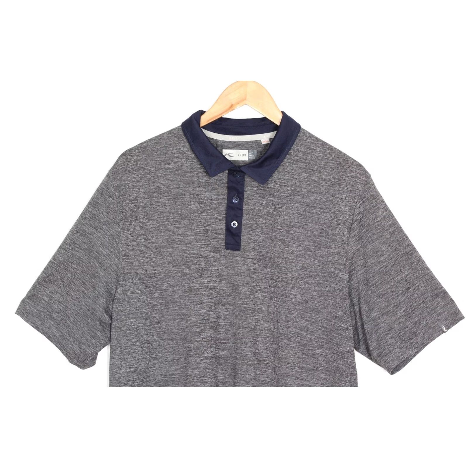 KJUS KJUS Luca Polo Shirt Men XL Regular Short Sleeve Grey Melange Logo Polo Shirt Mens XL Grey Size US XL / EU 56 / 4 - 2 Thumbnail