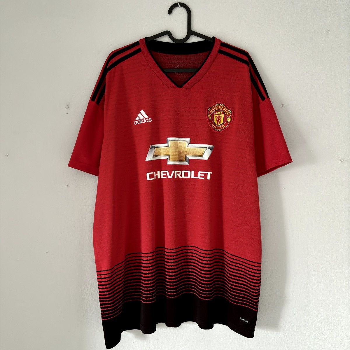 Adidas 2018 2019 Manchester United Adidas Home Kit Soccer Jersey MU Size US XXL / EU 58 / 5 - 2 Thumbnail