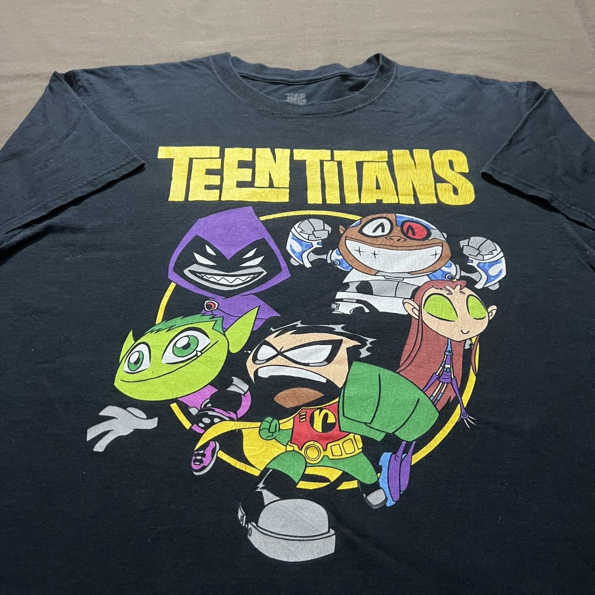 Cartoon Network × DC Comics Teen Titans TV series Promo Tee Robin Cyborg Size US L / EU 52-54 / 3 - 1 Thumbnail