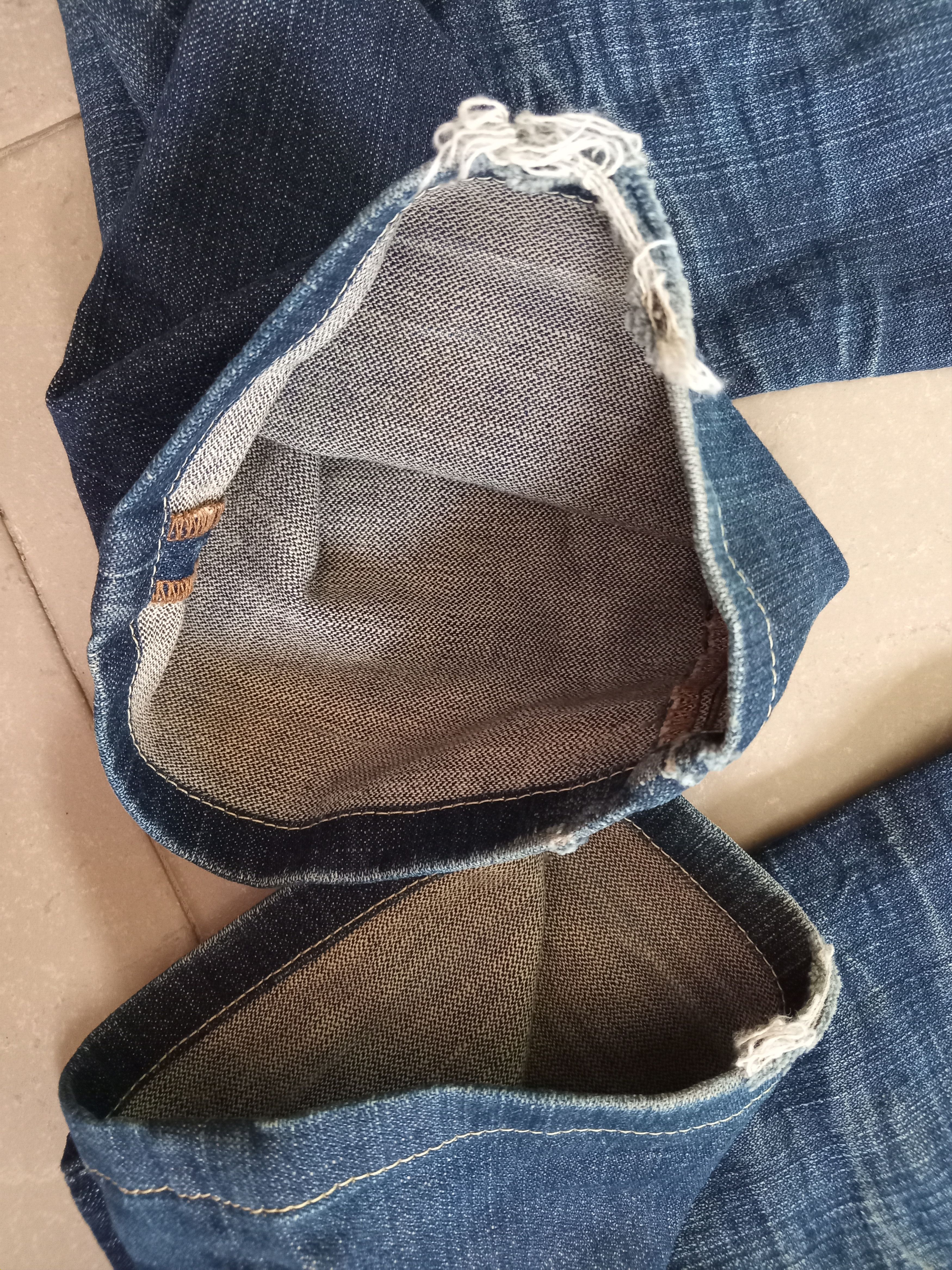 Vintage Vintage YANUK Rusty Wash Distressed Faded Jeans Size 30" / US 8 / IT 44 - 9 Thumbnail