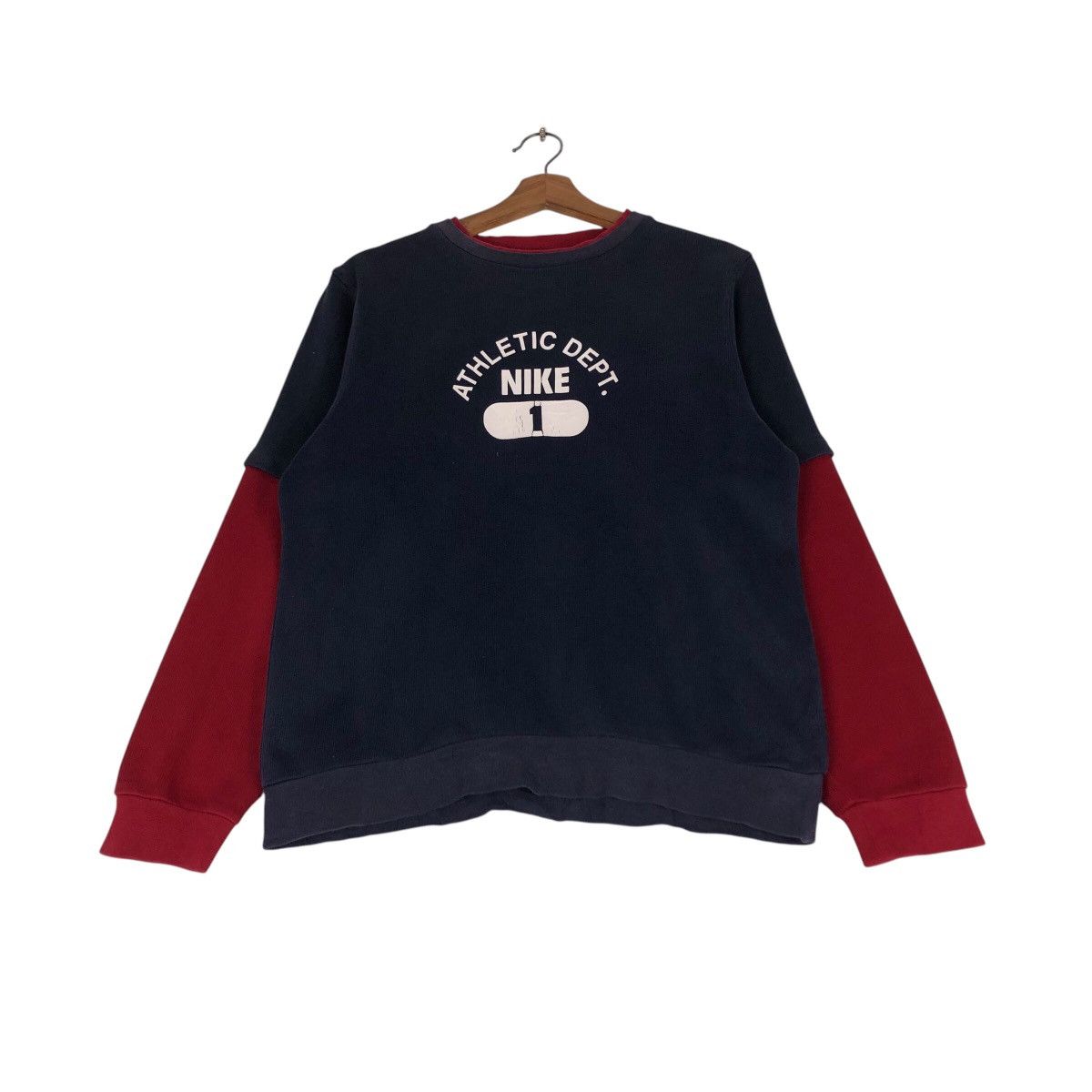 Nike Rare Nike 90s Style Colorblock Athletic Crew Size US L / EU 52-54 / 3 - 3 Thumbnail