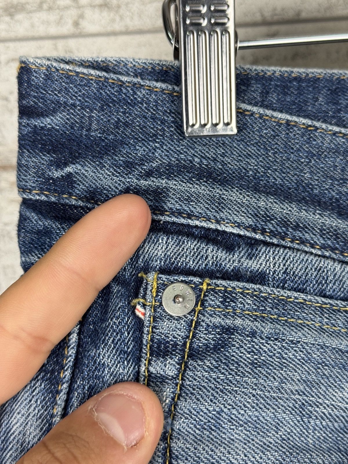 Edwin Mens Vintage Edwin Javanese denim jeans Selvedge pants rare Size US 31 - 6 Thumbnail
