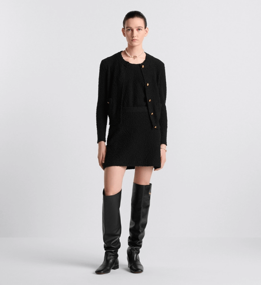 Dior o1w1db11225 454J03 Flared Mini Skirt in Black Size 30" / US 8 / IT 44 - 4 Thumbnail