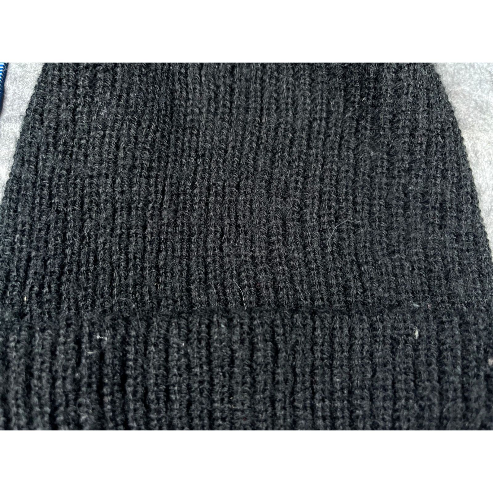 Vintage Beanie Toque Adult One Size Black Double Knit 100% Acrylic Winter Ski Outdoors Size ONE SIZE - 2 Thumbnail