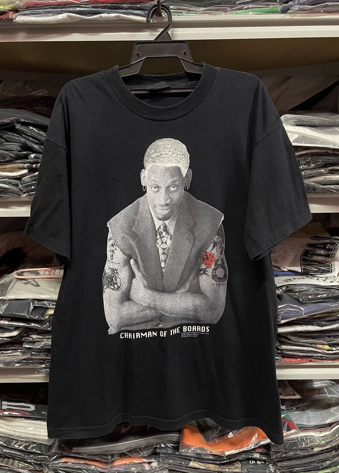 Vintage Vintage 90s Dennis Rodman " Chairman Of The Boards "🔥🔥🔥 Size US XL / EU 56 / 4 - 1 Thumbnail