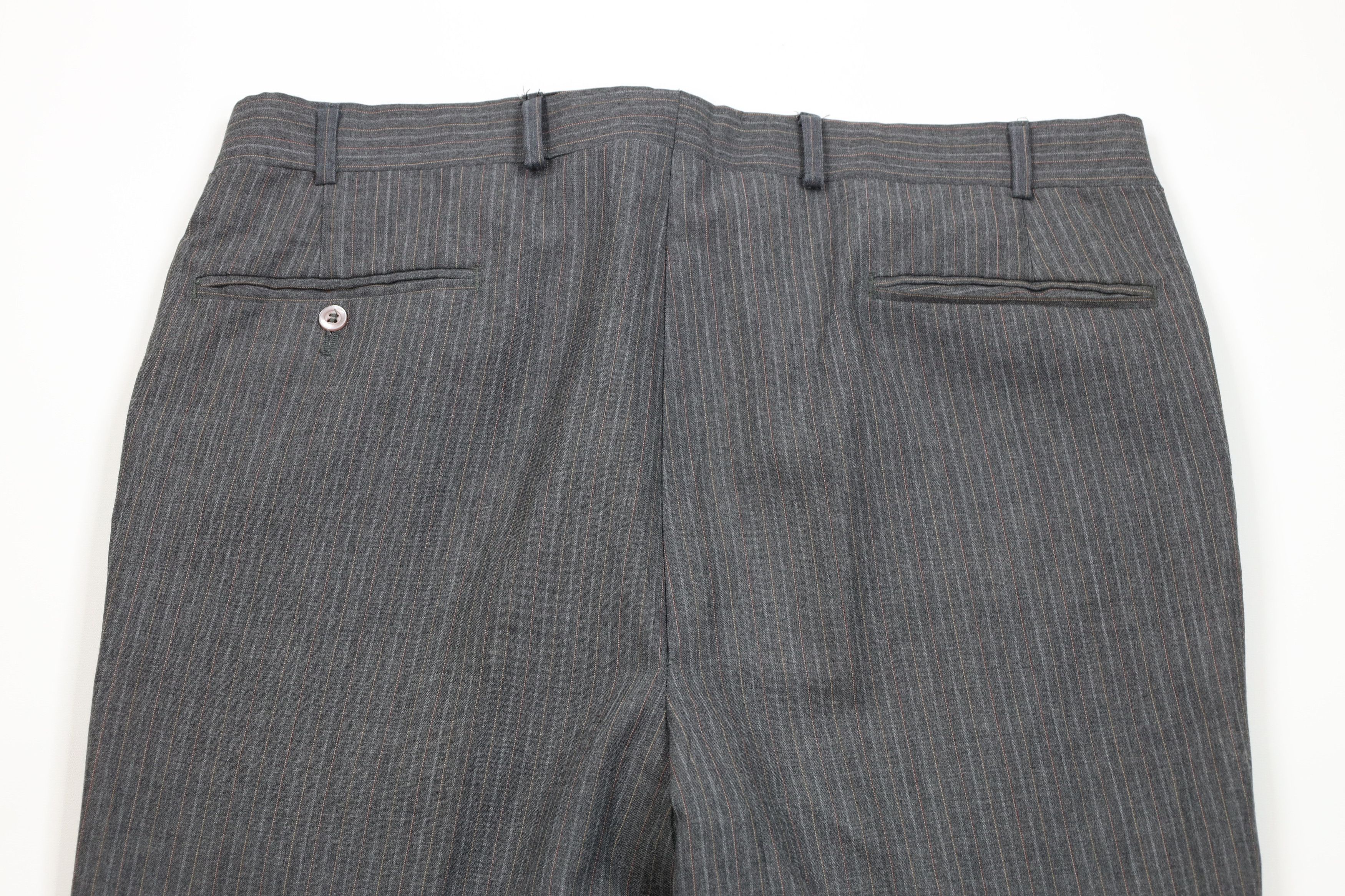 Vintage Vintage 70s Streetwear Striped Wide Leg Chino Pants USA Size US 38 / EU 54 - 12 Thumbnail