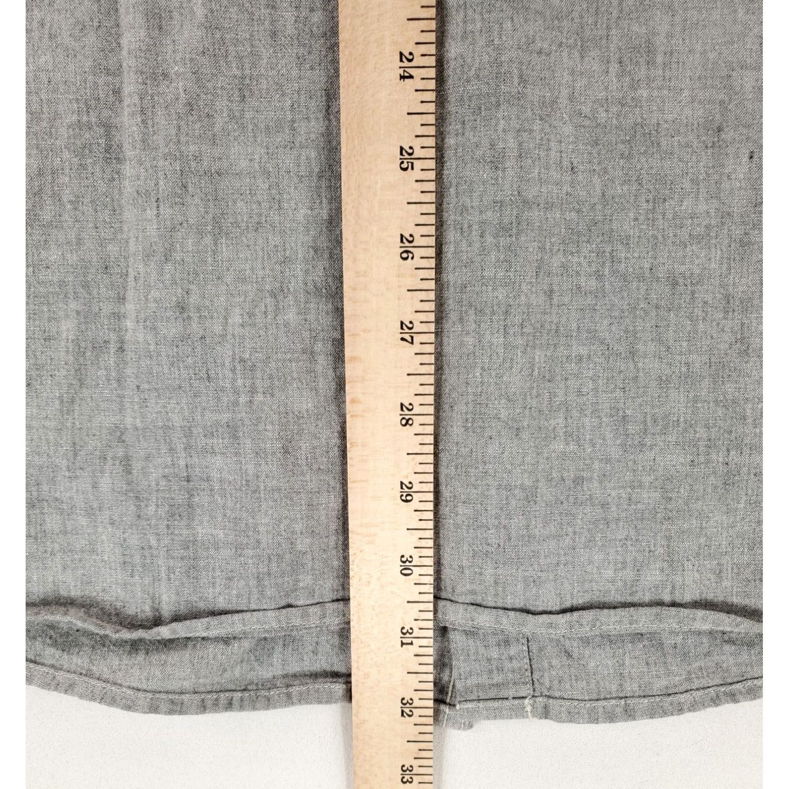 Uniqlo Uniqlo Chambray Shirt Button Up Gray Long Sleeve Mens XL Size US XL / EU 56 / 4 - 5 Thumbnail
