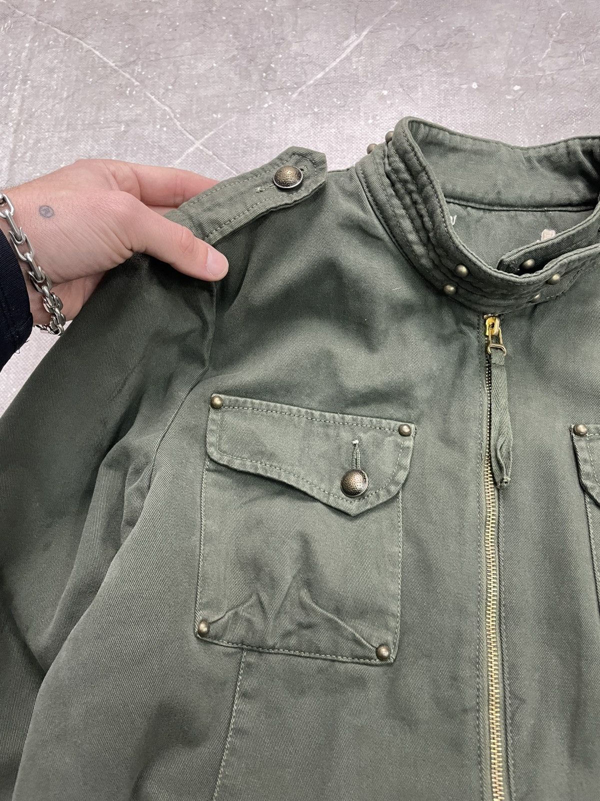 Hysteric Glamour Green military style jacket vintage workwear Size US M / EU 48-50 / 2 - 5 Thumbnail