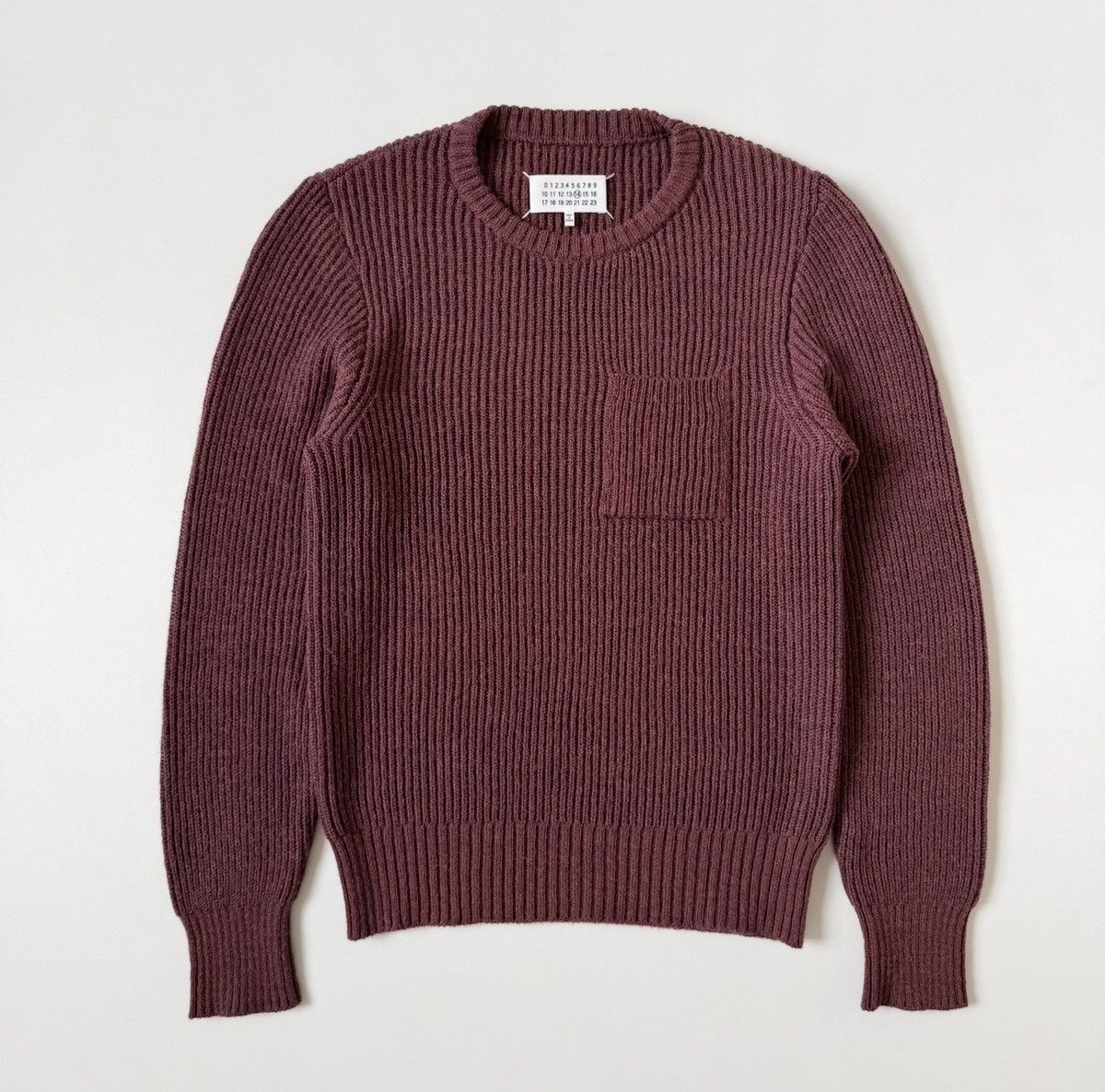 Maison Margiela A/W 16 Rust Orange Ribbed Alpaca Wool Sweater Size US M / EU 48-50 / 2 - 2 Thumbnail