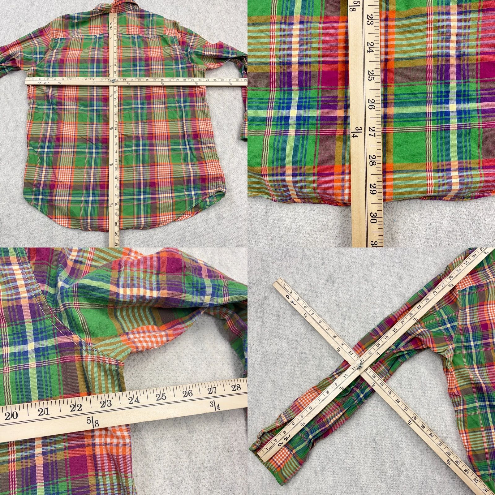 Polo Ralph Lauren Polo Ralph Lauren Button-Up Shirt XL Multicolor Plaid Flannel Embroidered Logo Pocket Button-Down Long Sleeve Men Size US XL / EU 56 / 4 - 8 Thumbnail